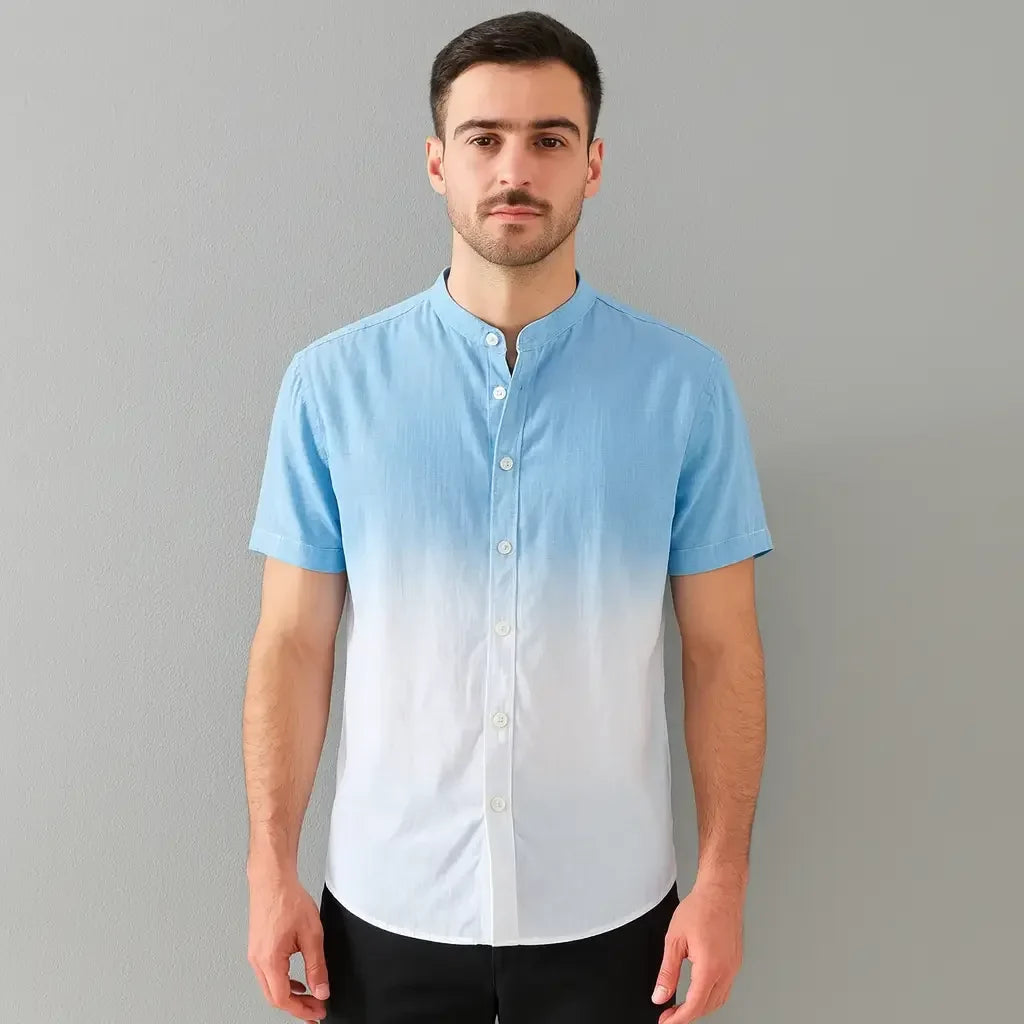Camisa de Linho Masculina Degradê