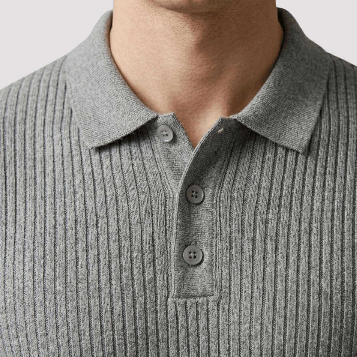 Camisa polo Masculina Canelada Texturizada