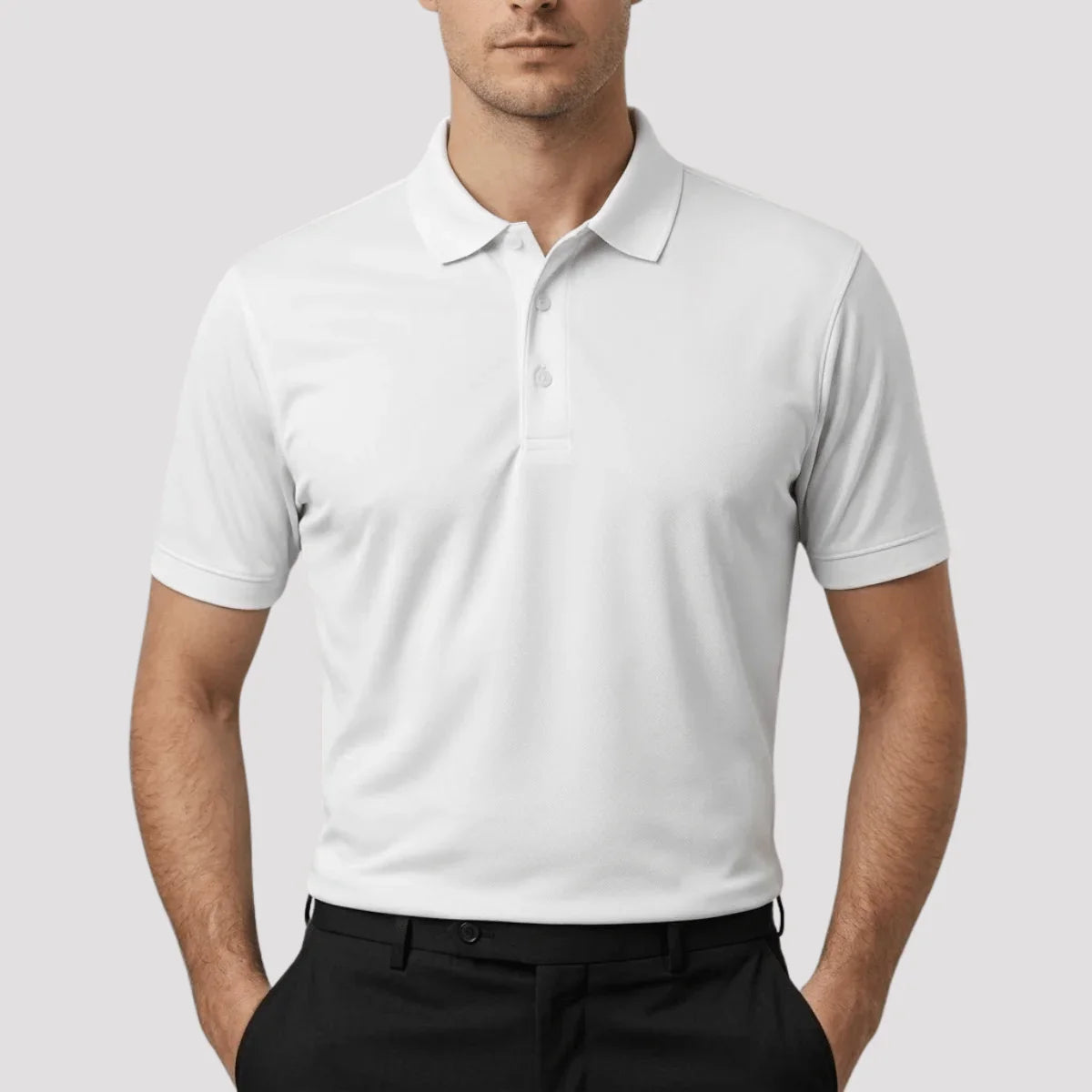 Camisa Polo Masculina em Seda