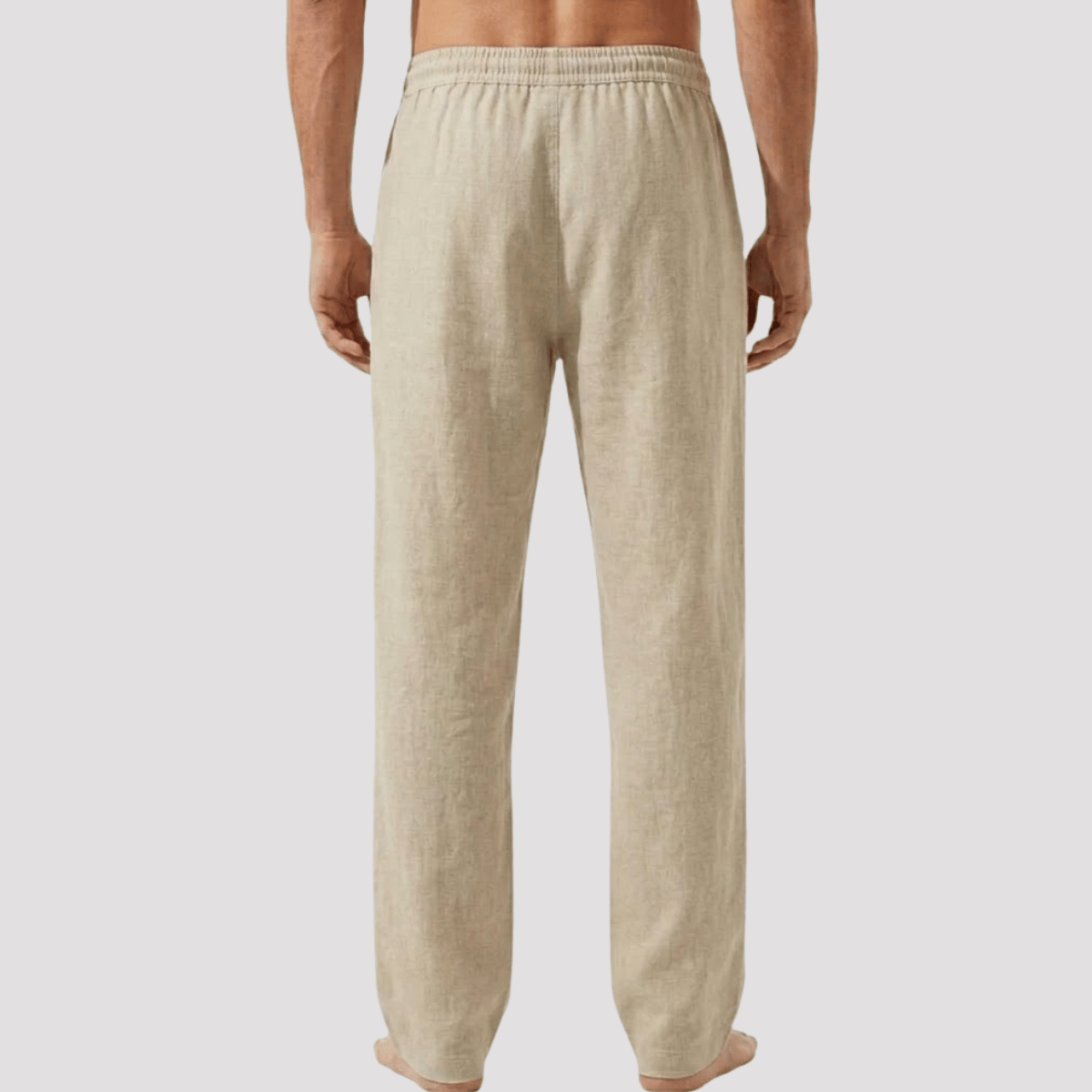 Calça de linho Masculina reta