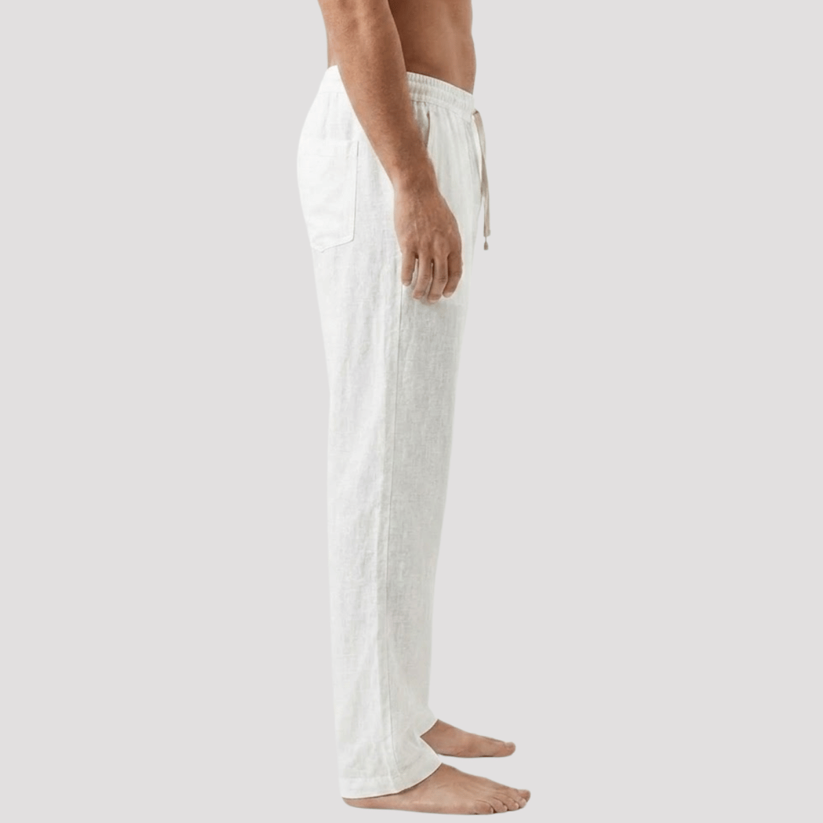 Calça de linho Masculina reta