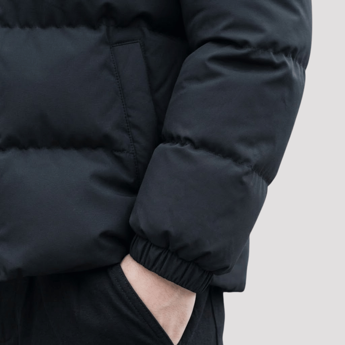 Jaqueta Masculina Puffer com Ziper