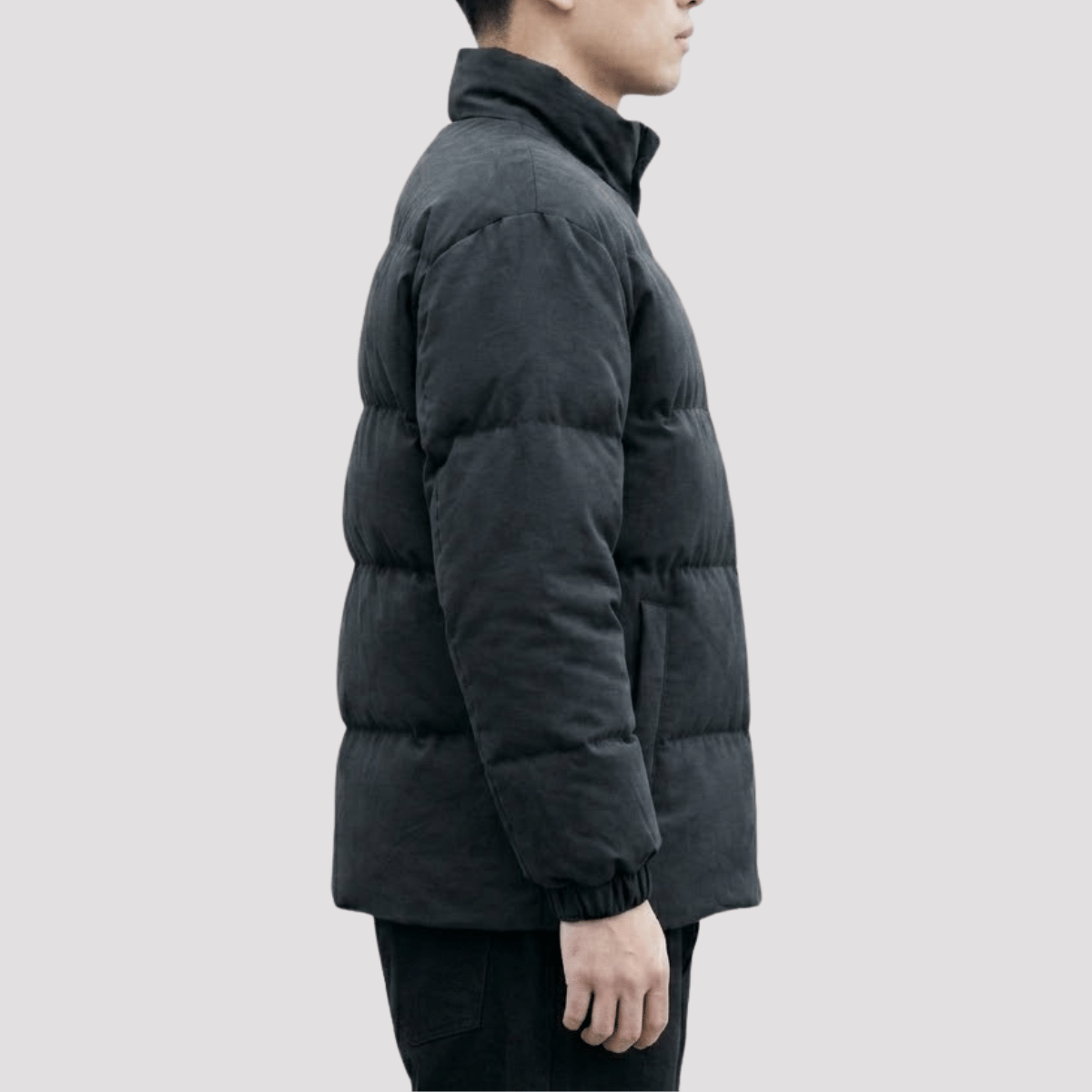 Jaqueta Masculina Puffer com Ziper