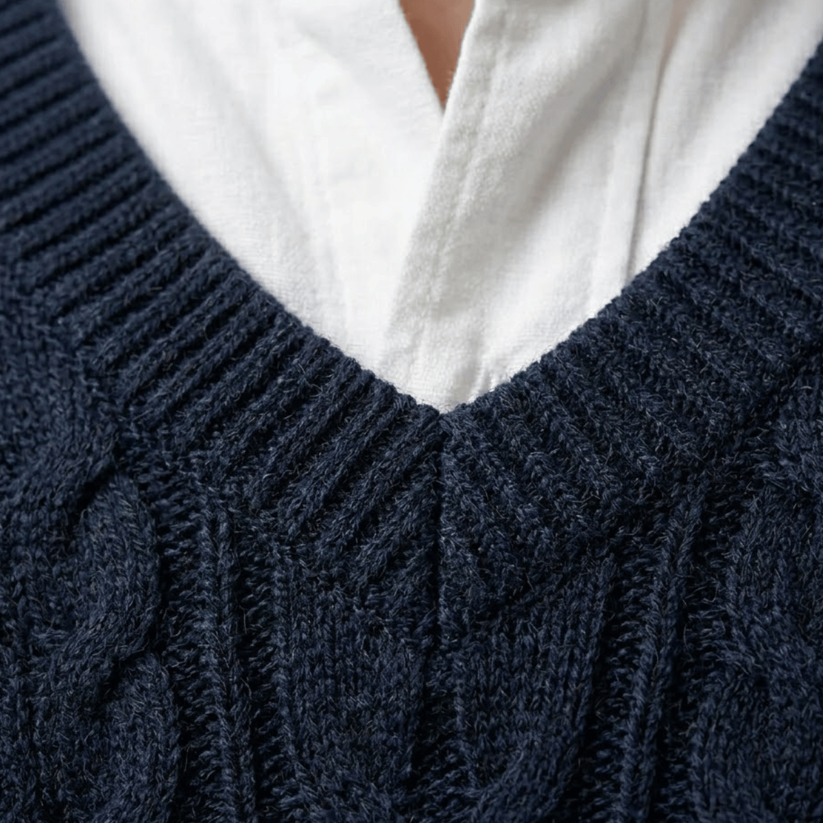 Colete Masculino de Tricot em Lã