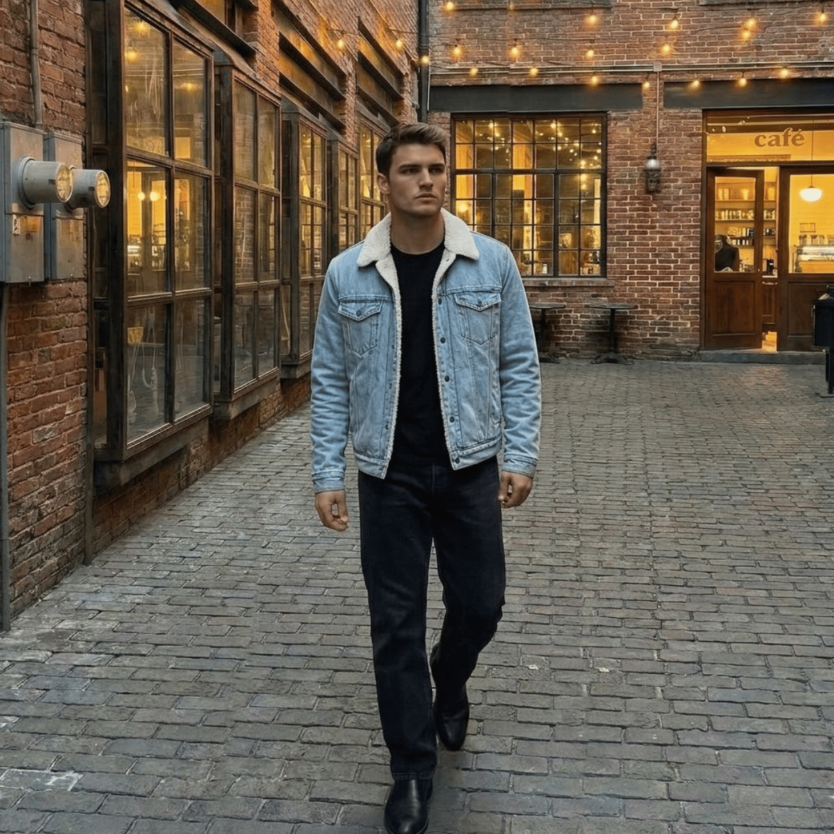 Jaqueta Jeans Masculina Forrada
