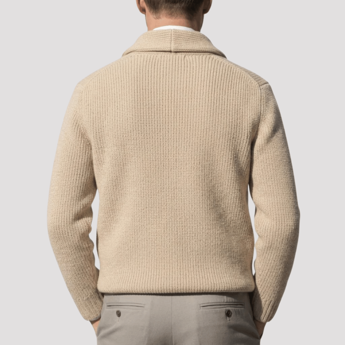Cardigan Masculino Tricot Flanelado