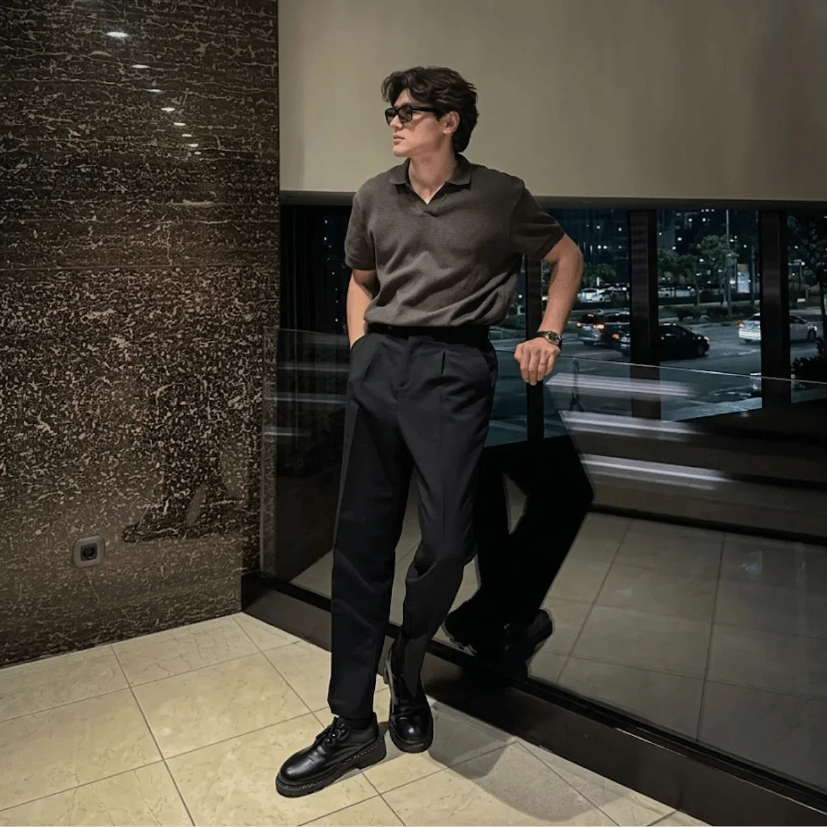 Calça de Alfaiataria Masculina Casual