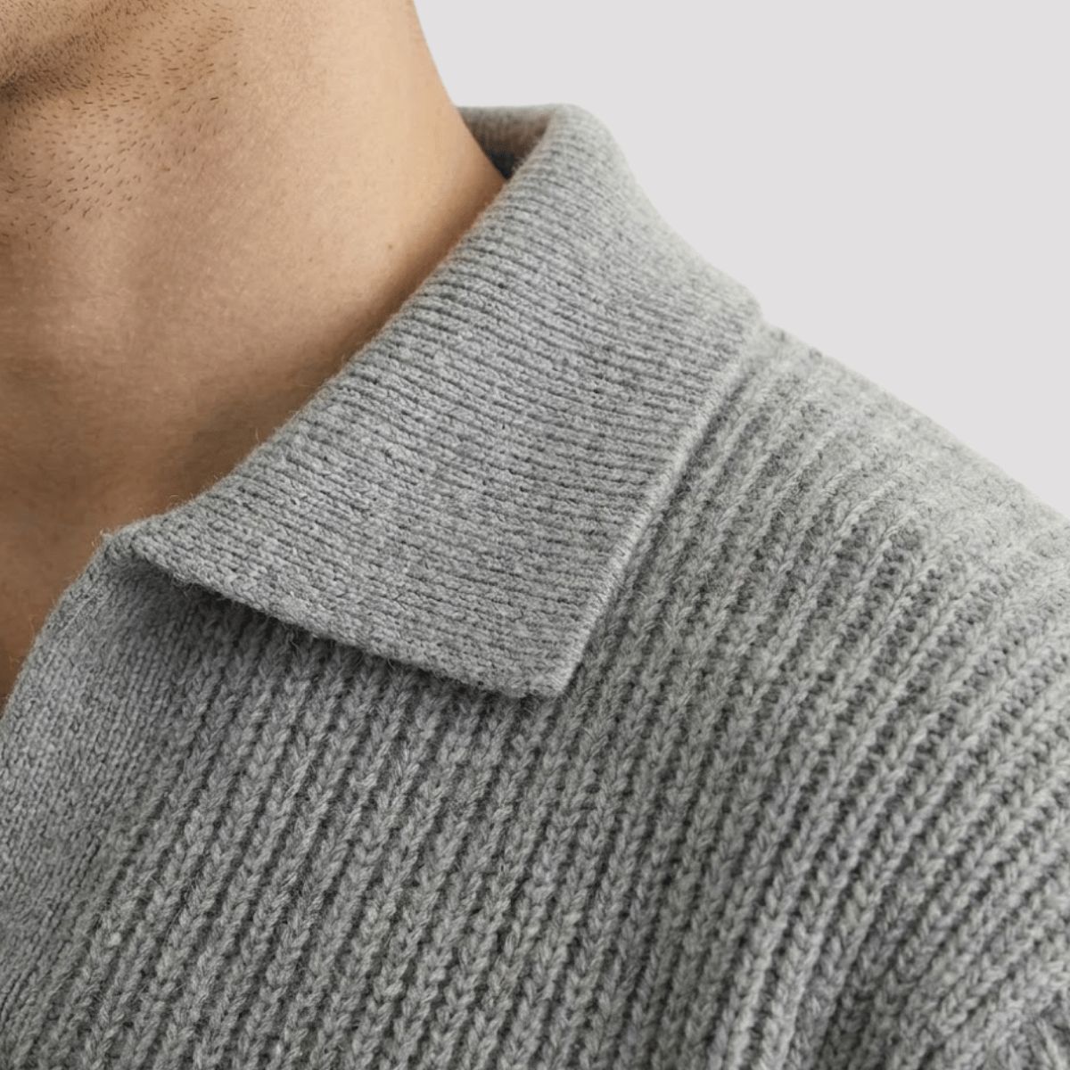 Suéter Masculino Gola V Texturizado