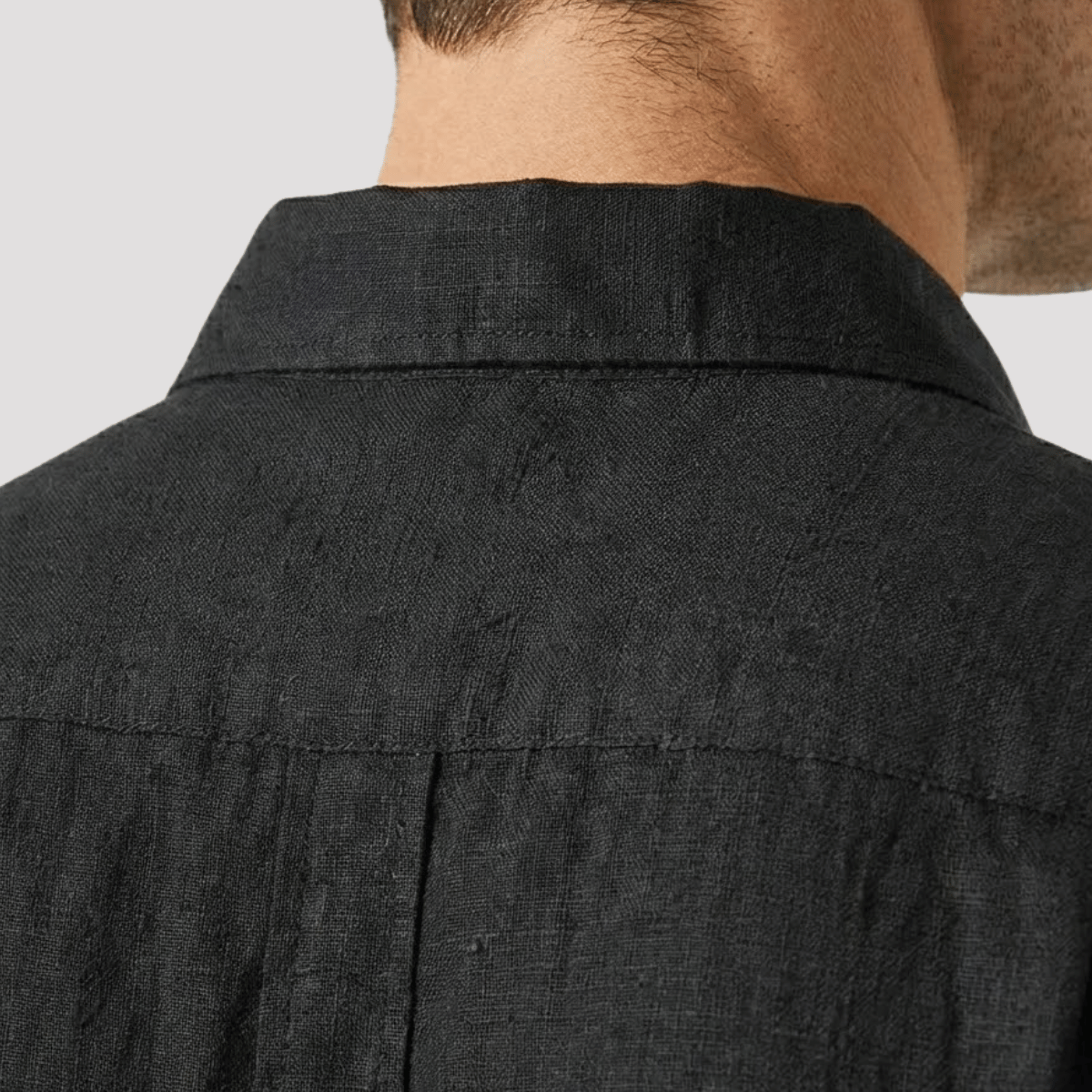 Camisa De Linho Masculina Lisa