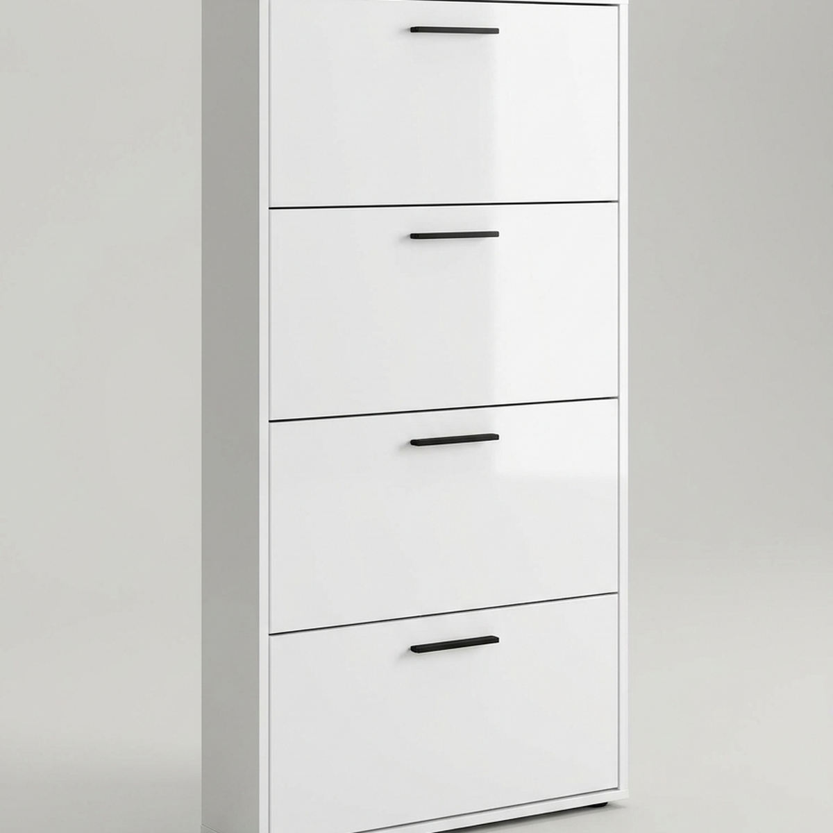 Armário Sapateira Safira 4 Portas MDF branco em fundo neutro