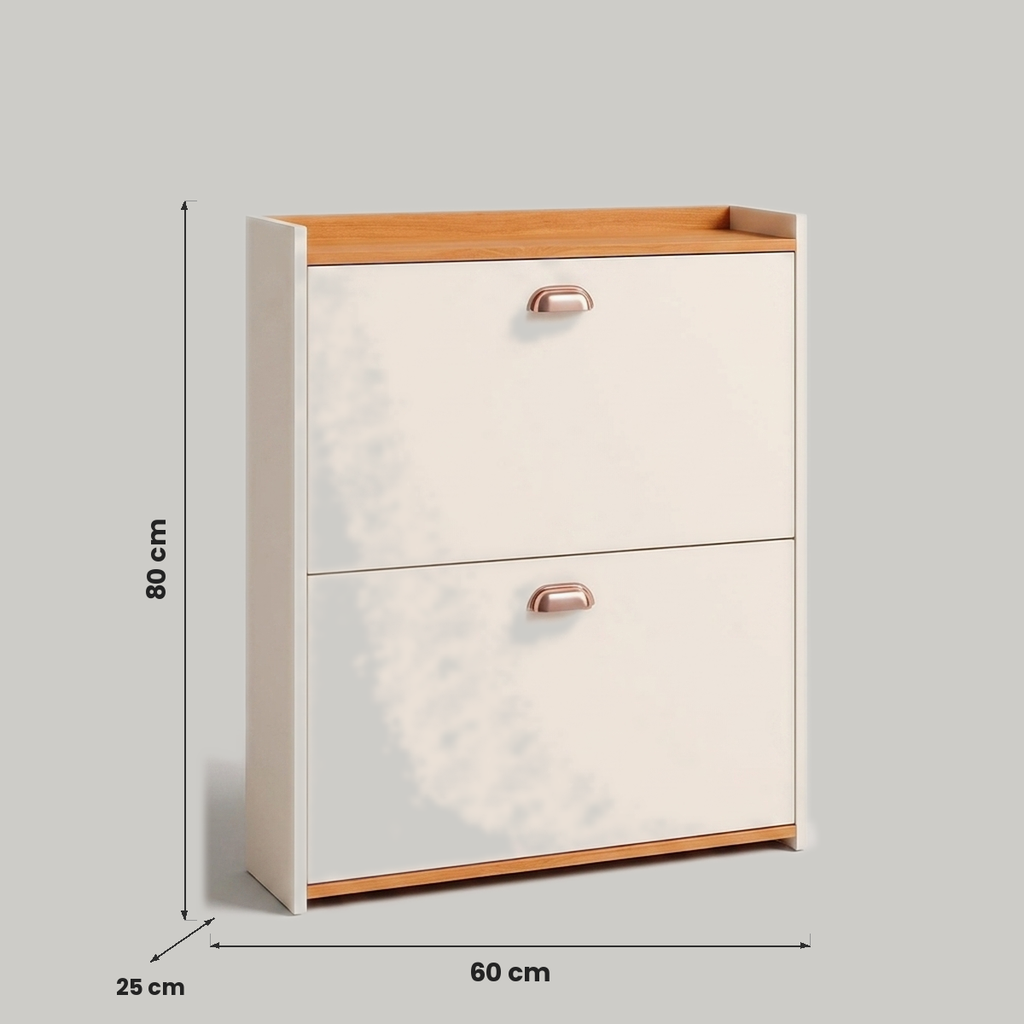 Sapateira Basculante de Madeira - medidas: Altura 80cm, Largura 60cm, Profundidade 25cm