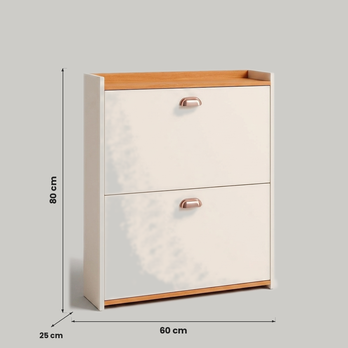 Sapateira Basculante de Madeira - medidas: Altura 80cm, Largura 60cm, Profundidade 25cm