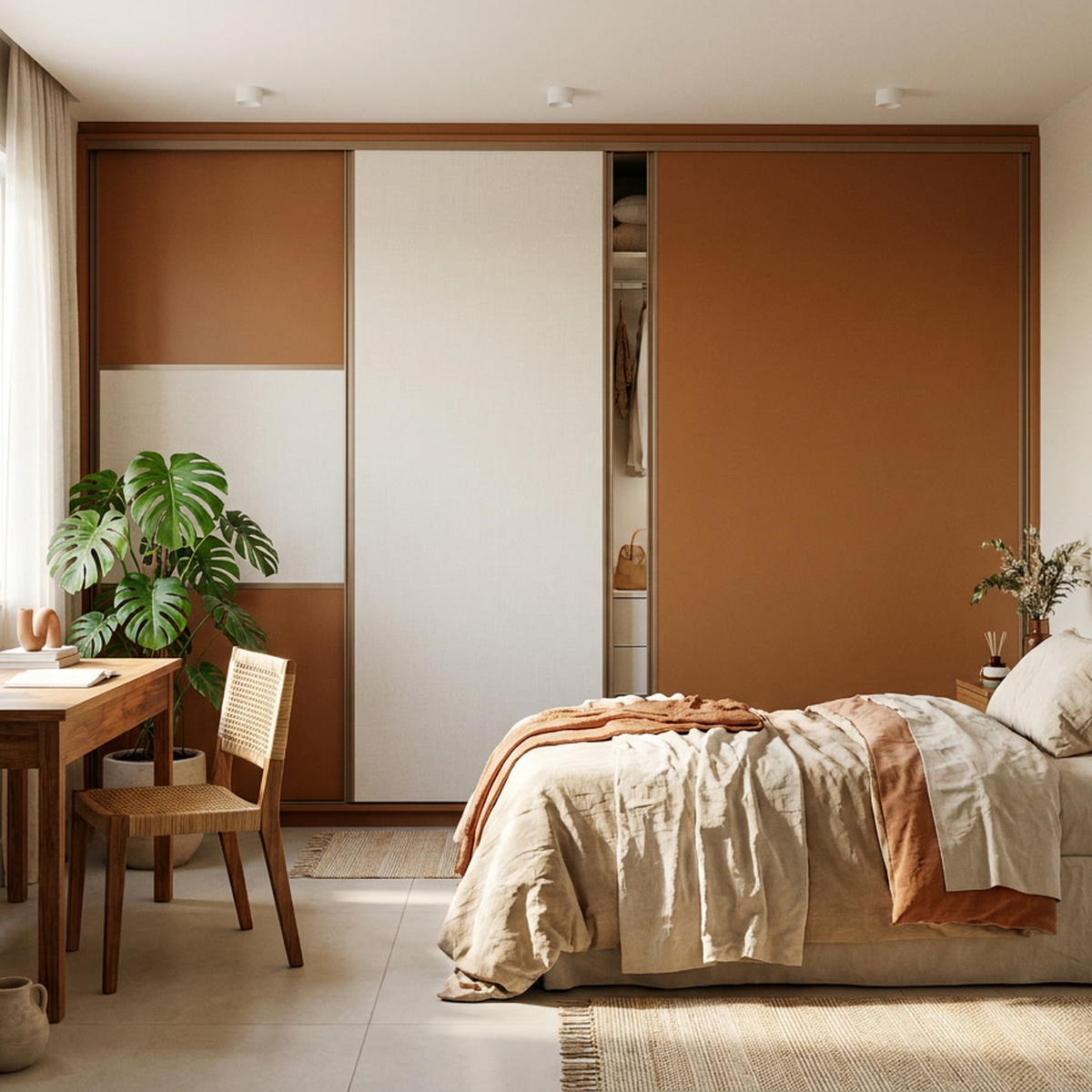 Guarda-Roupa Chicago em quarto de solteiro moderno