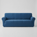 Capa de Sofá SofaBom azul em fundo neutro