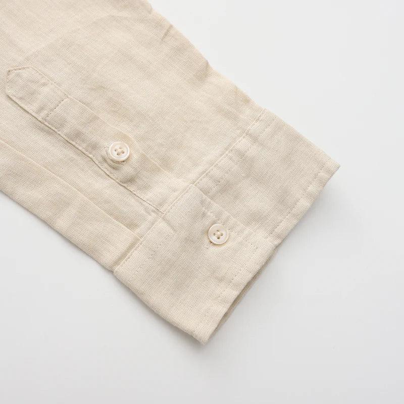 Camisa de Linho Masculina Manga Longa