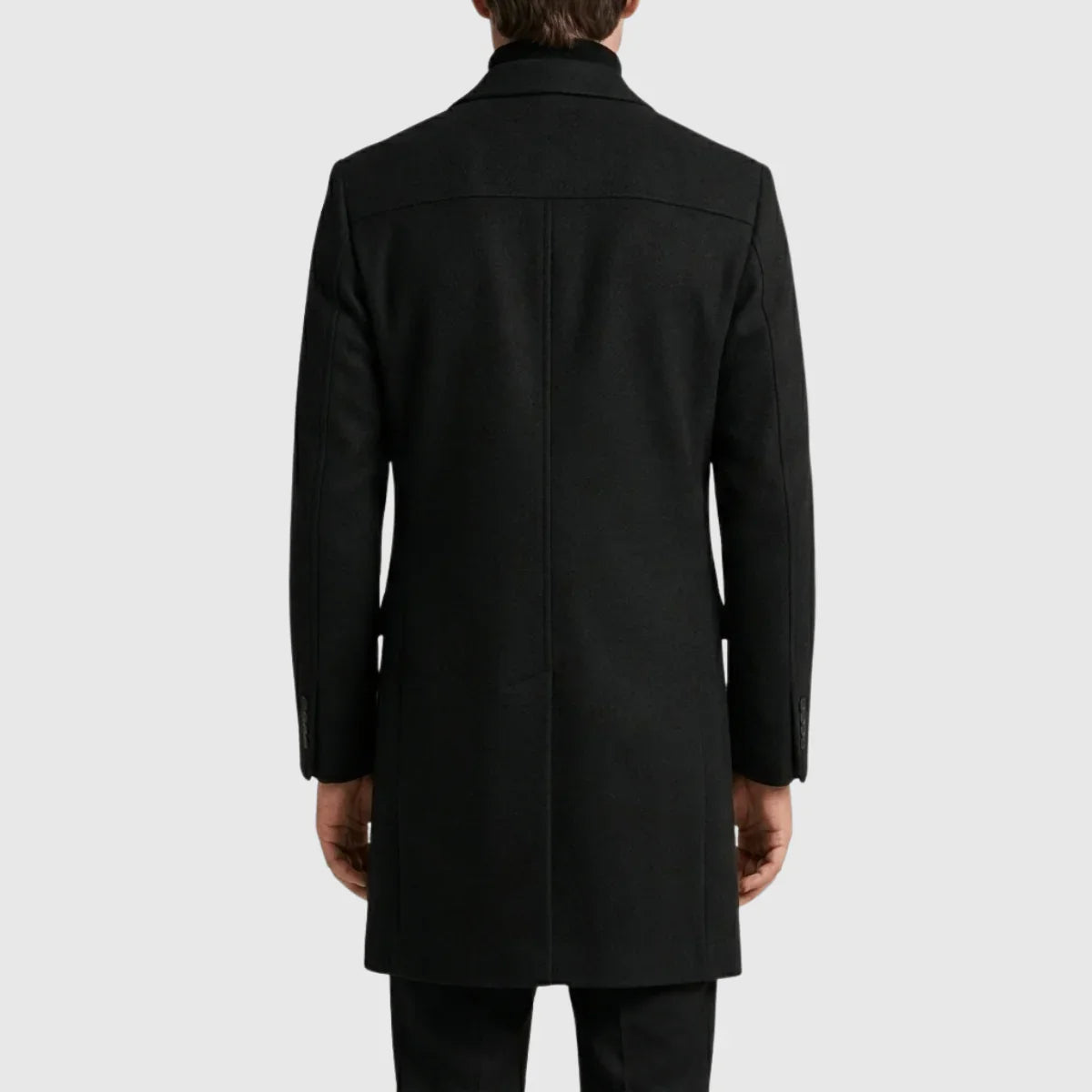 Sobretudo Masculino Longo Elegante