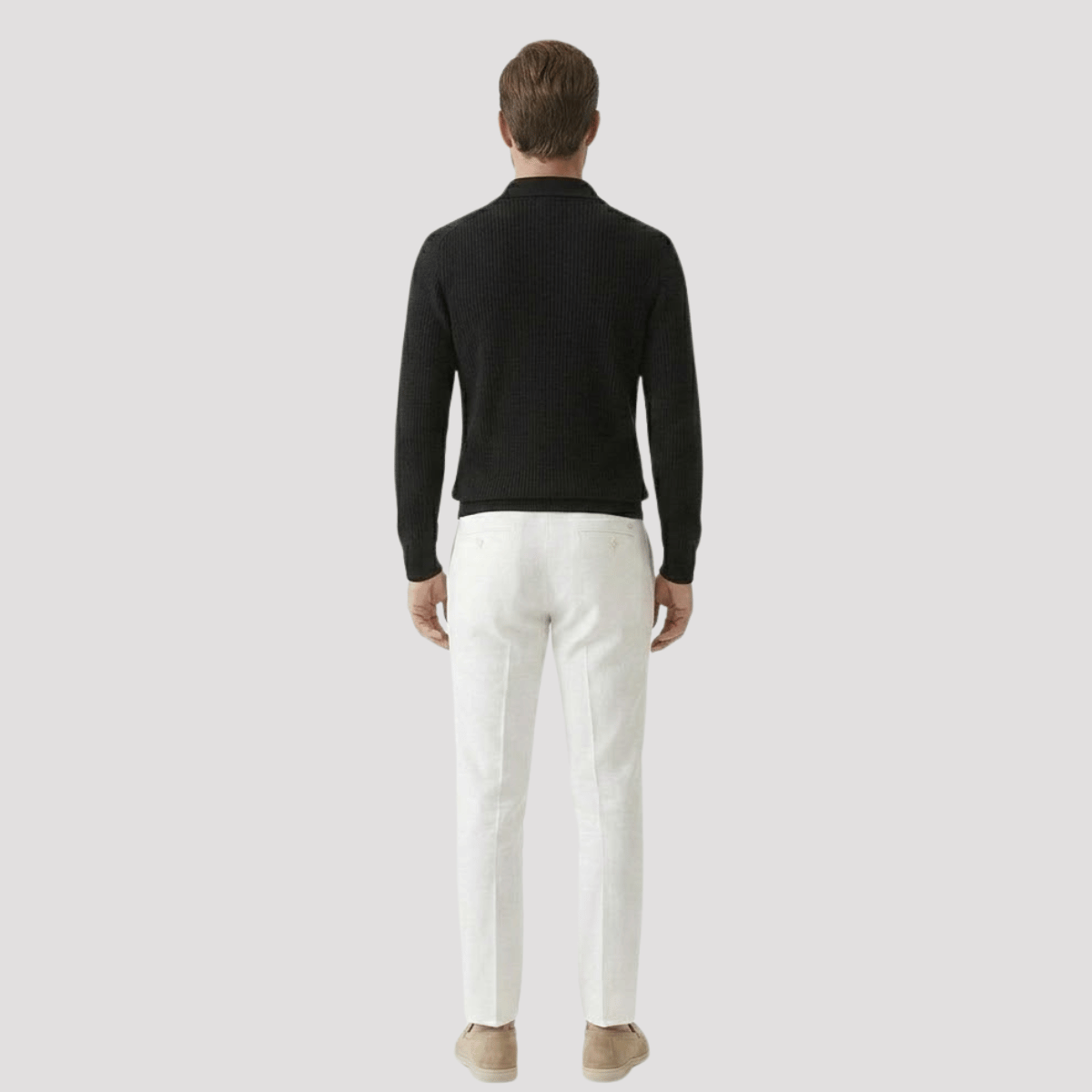 Conjunto Jaqueta Cacharrel Masculina com Zíper + Mocassim Loafer de Camurça