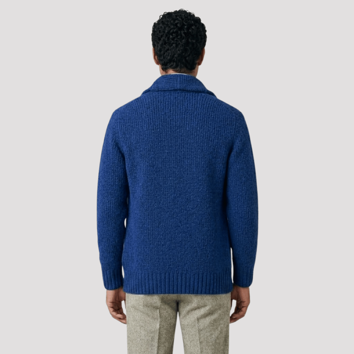 Cardigan Masculino de Tricot com Botão