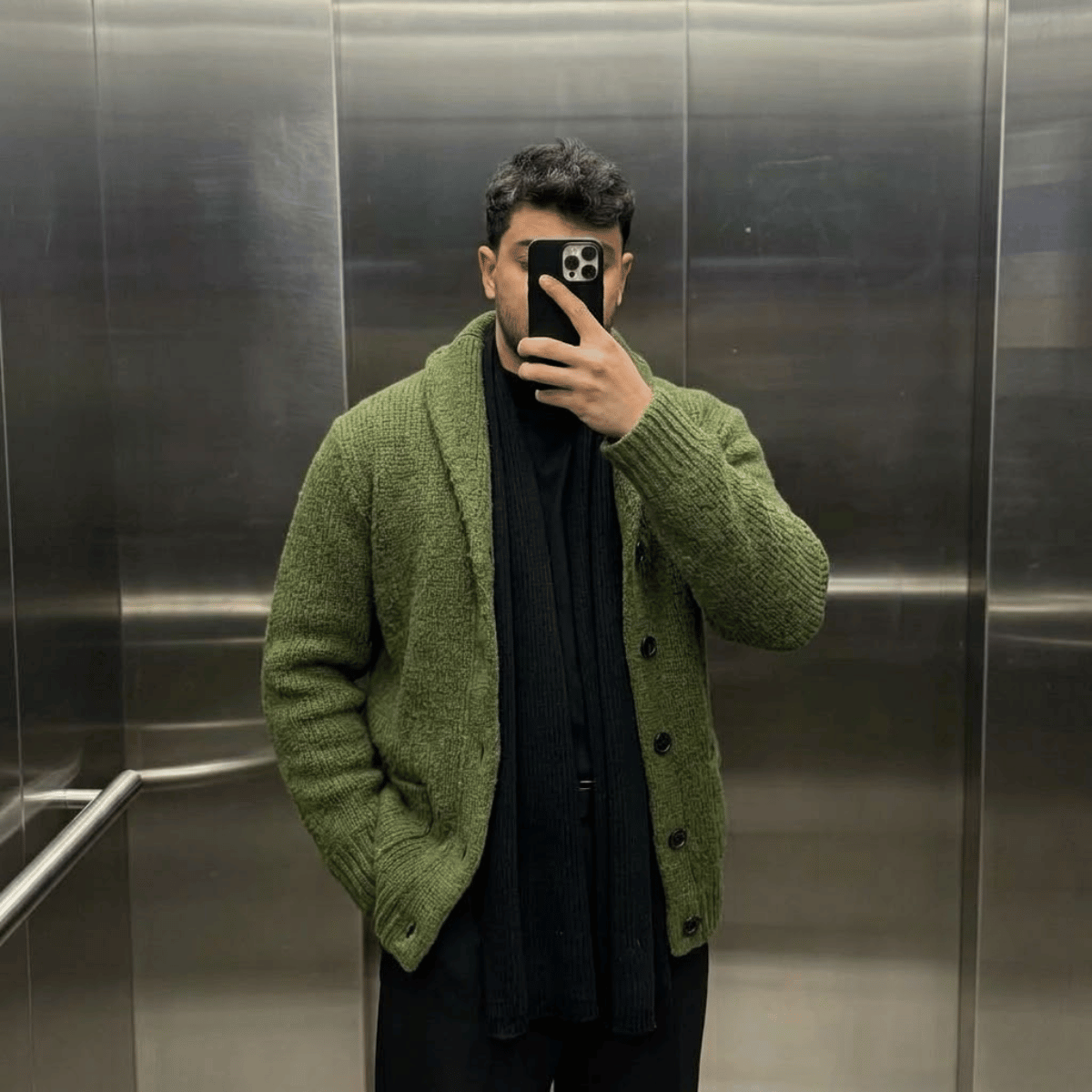 Cardigan Masculino de Tricot