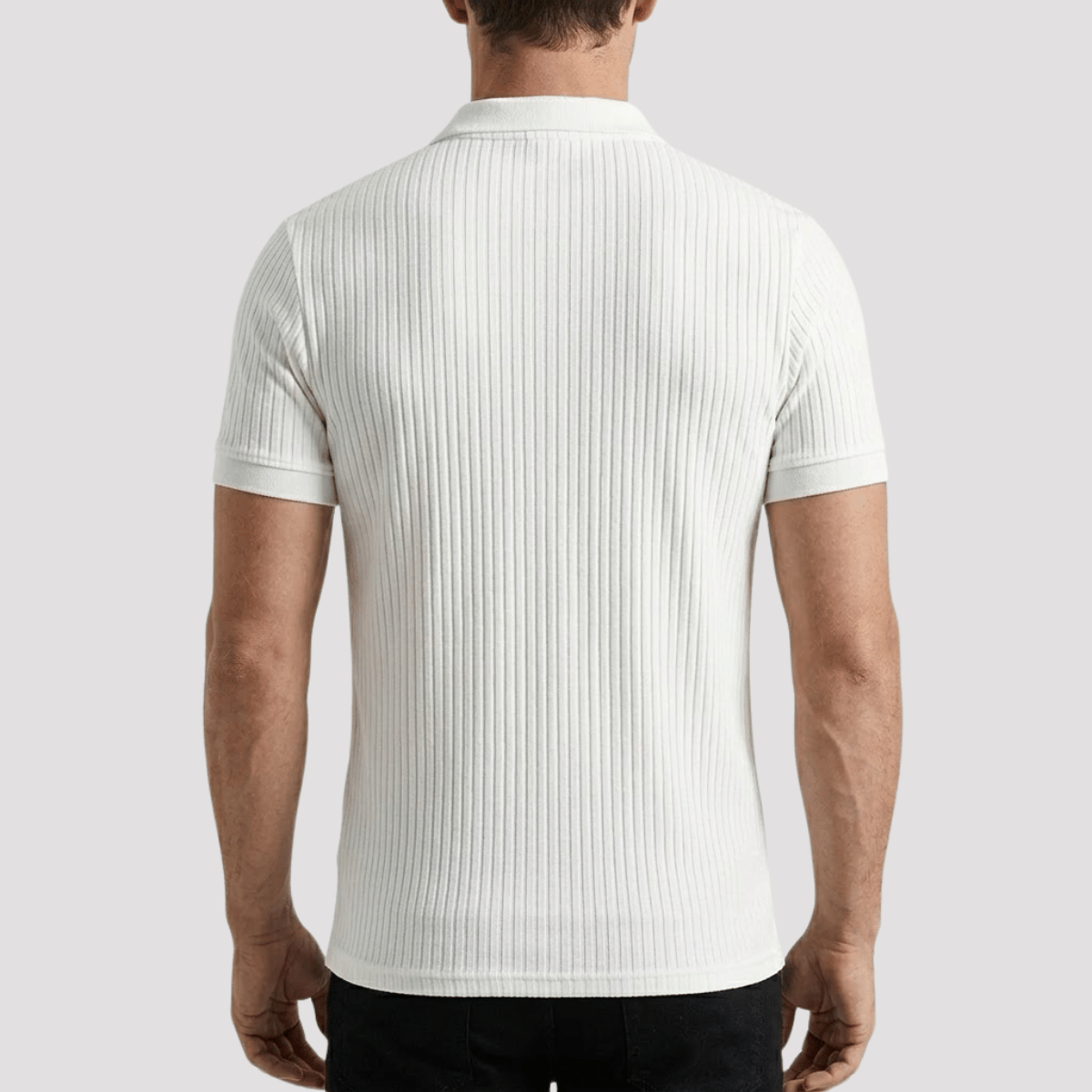 Camisa polo Masculina Canelada Texturizada