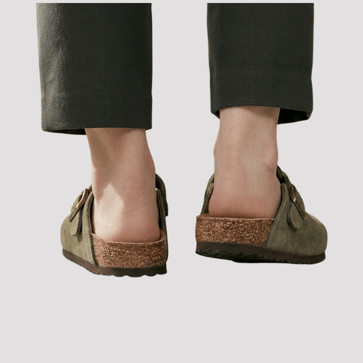 Sandália Clog Maculina Verde Musgo