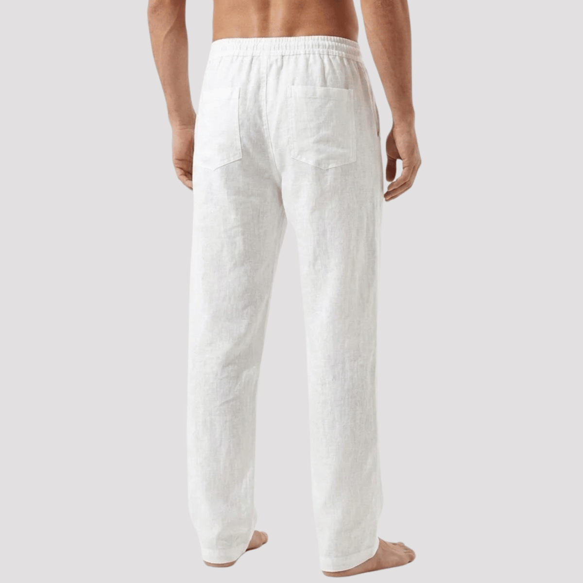 Calça de linho Masculina reta