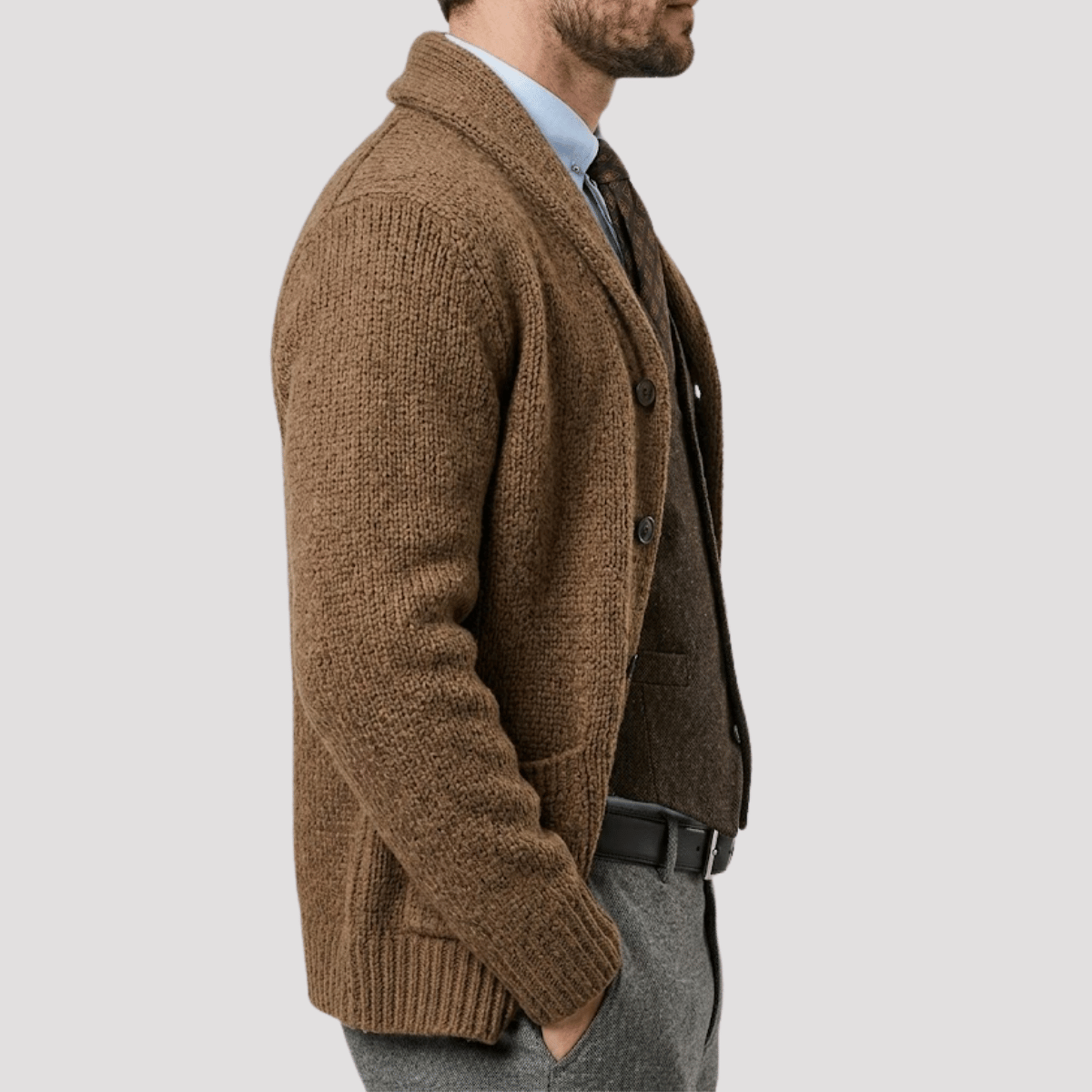 Cardigan Masculino de Tricot