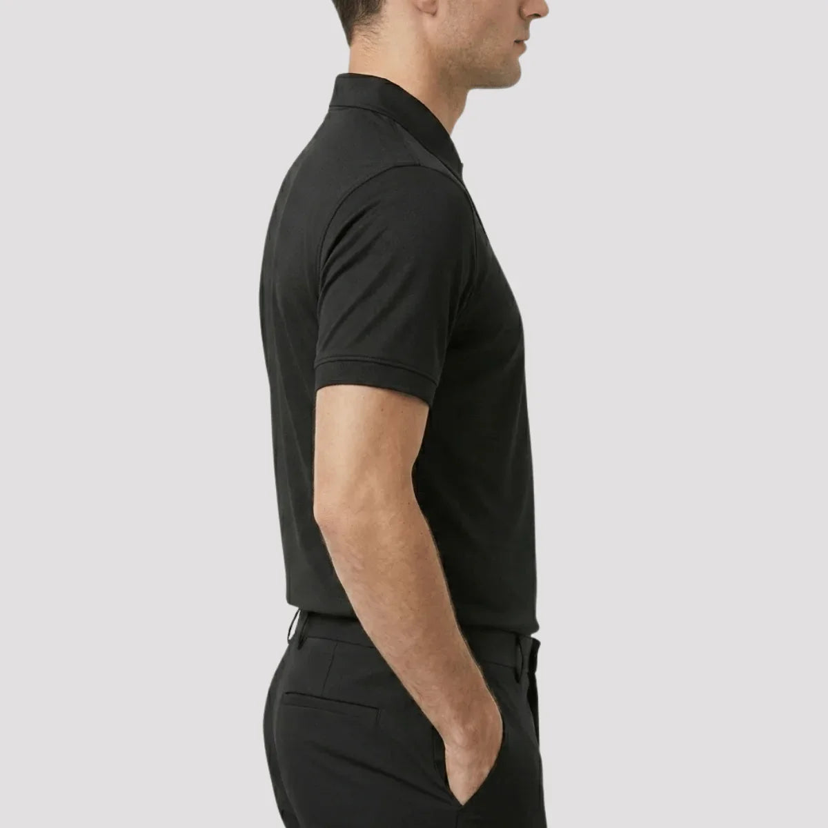 Camisa Polo Masculina em Seda