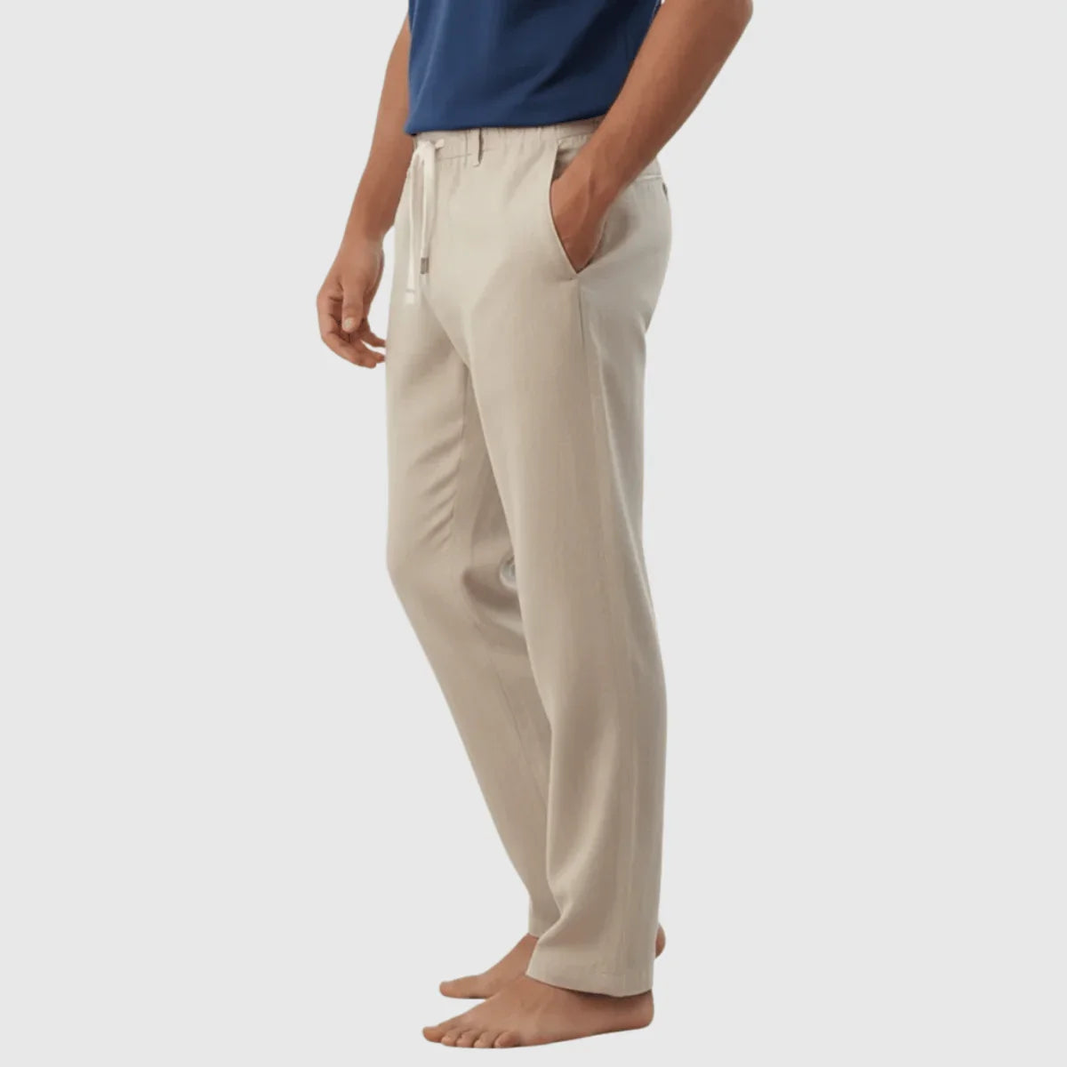 Calça de Linho Masculina Casual