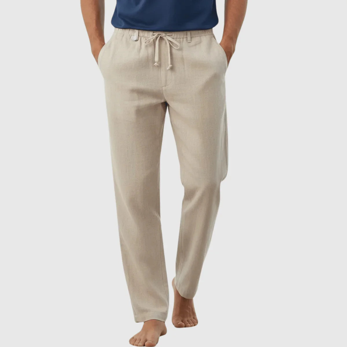 Calça de Linho Masculina Casual