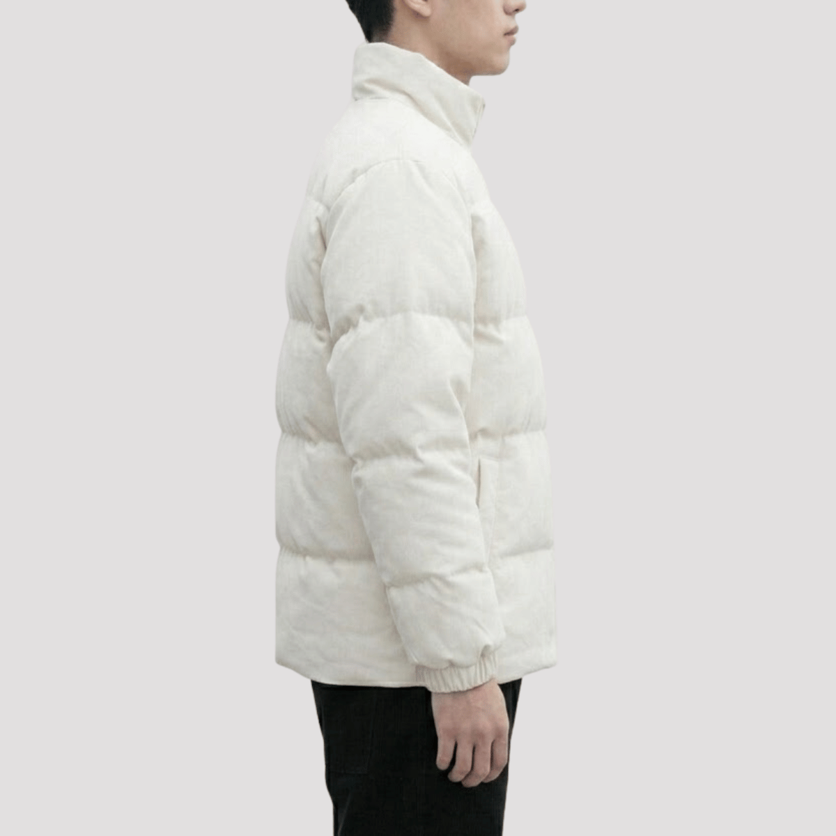 Jaqueta Masculina Puffer com Ziper
