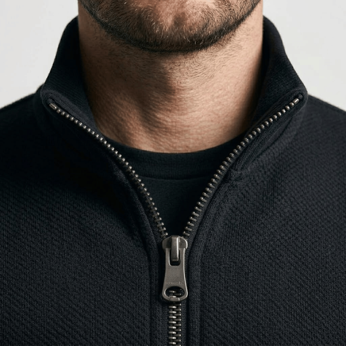 Suéter Quarter Zíp Masculino Liso