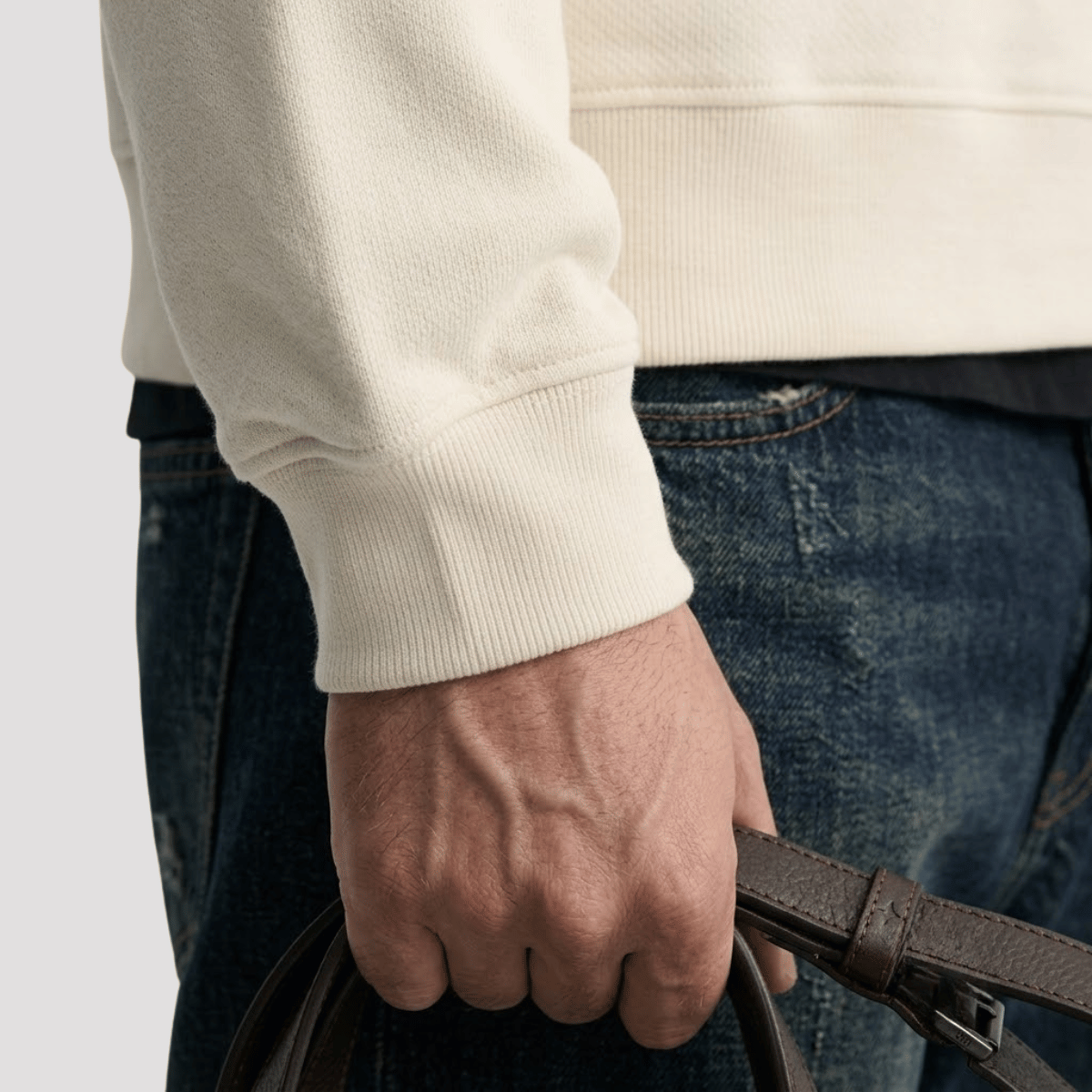 Suéter Quarter Zíp Masculino Liso