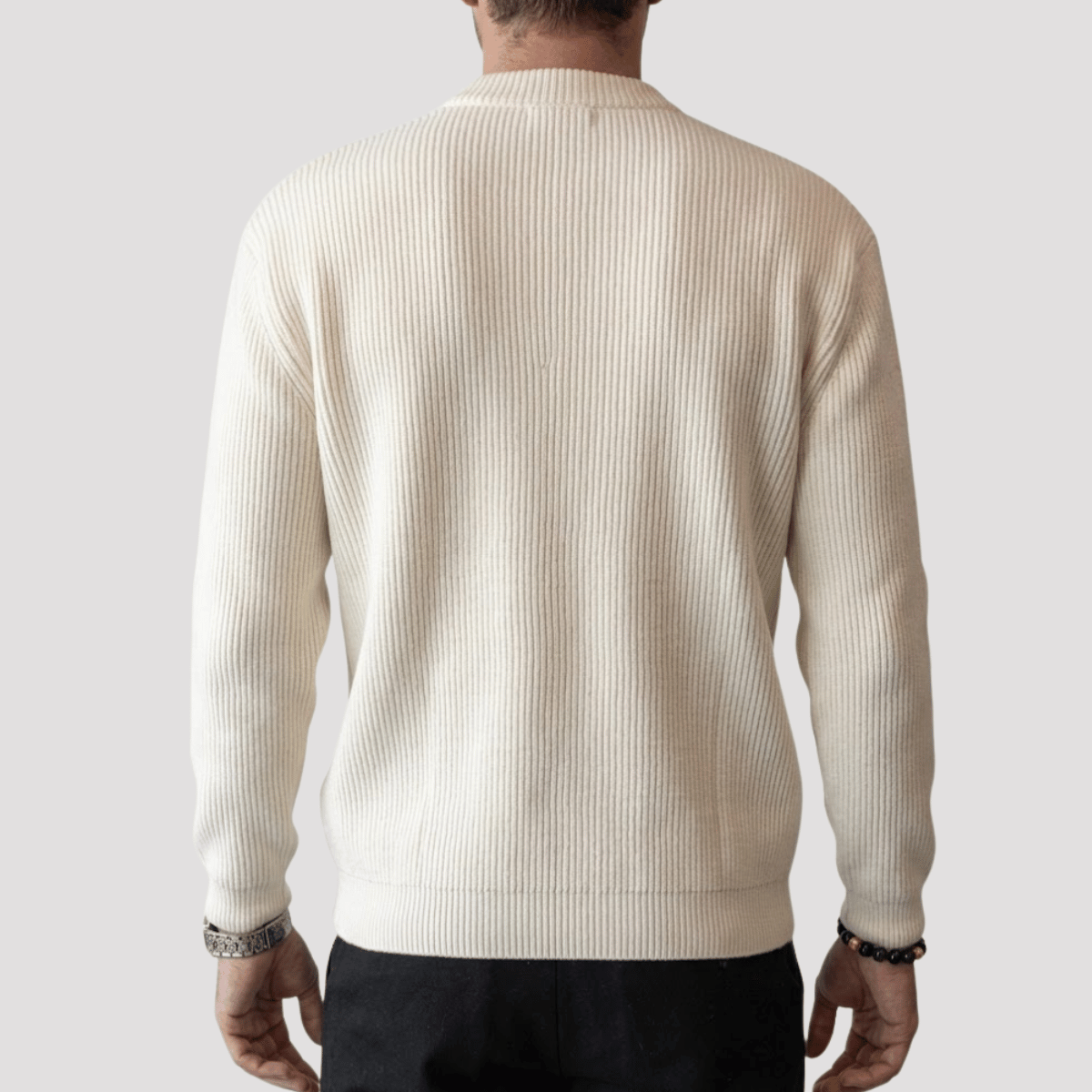 Jaqueta Cardigan de Tricot com Zíper