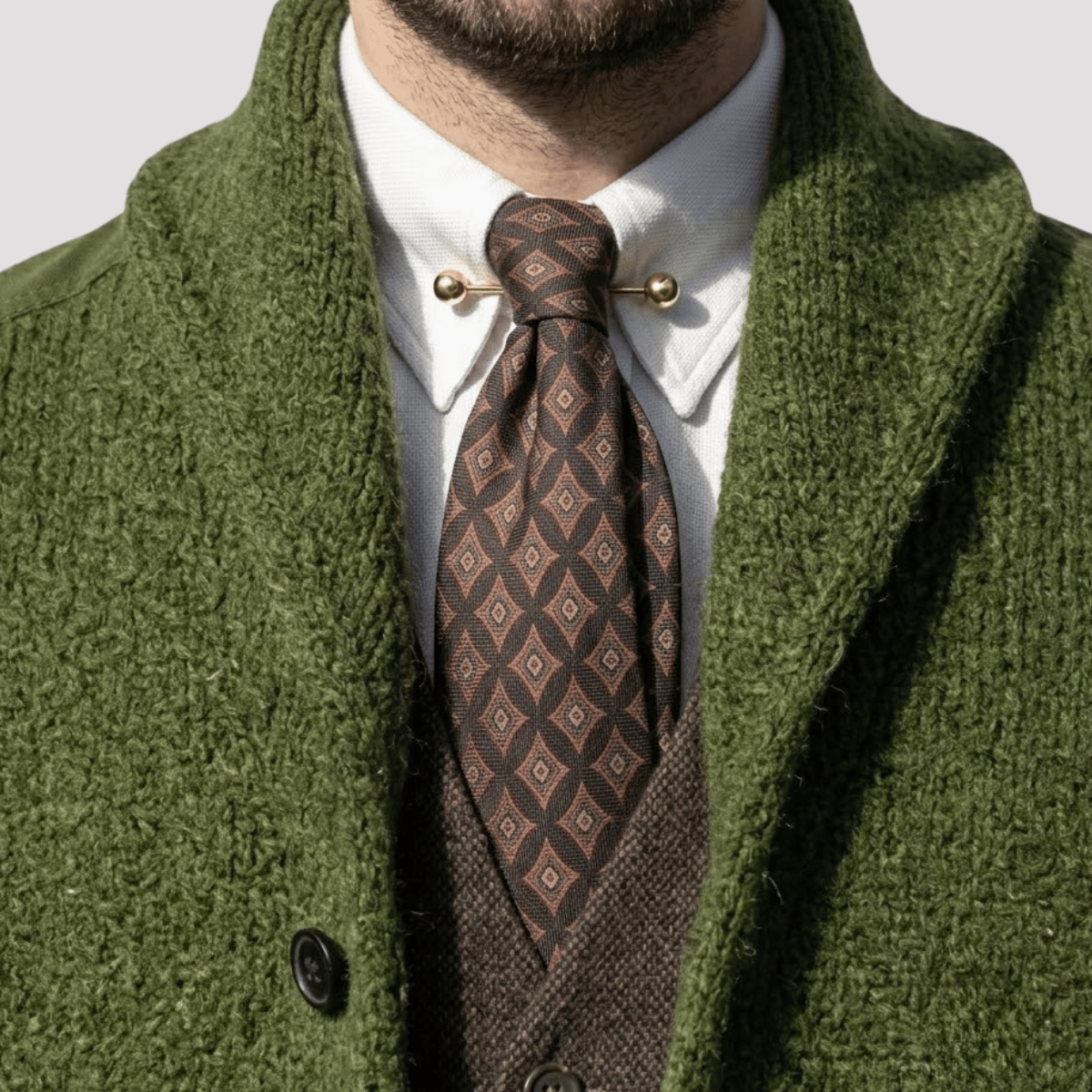 Cardigan Masculino de Tricot