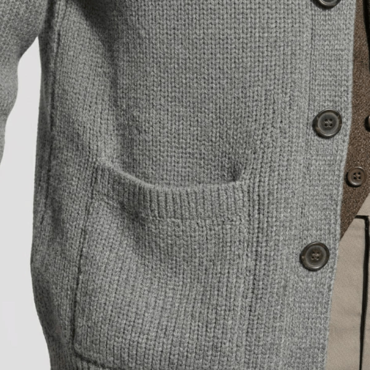 Cardigan Masculino Tricot Flanelado
