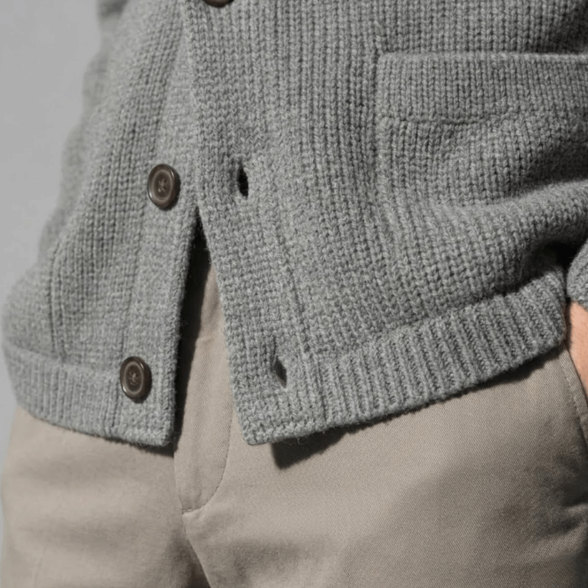 Cardigan Masculino Tricot Flanelado