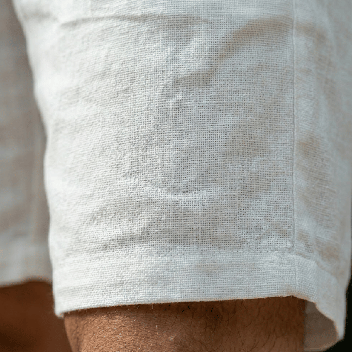 Bermuda de Linho Masculina Branca