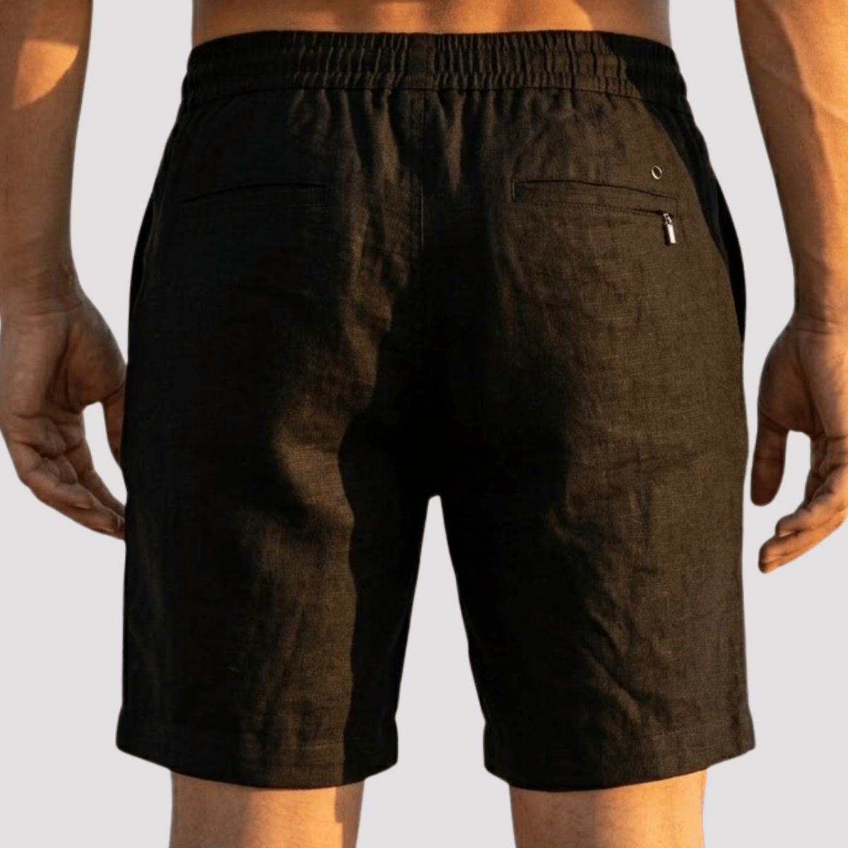 Bermuda de Linho Masculina Lisa