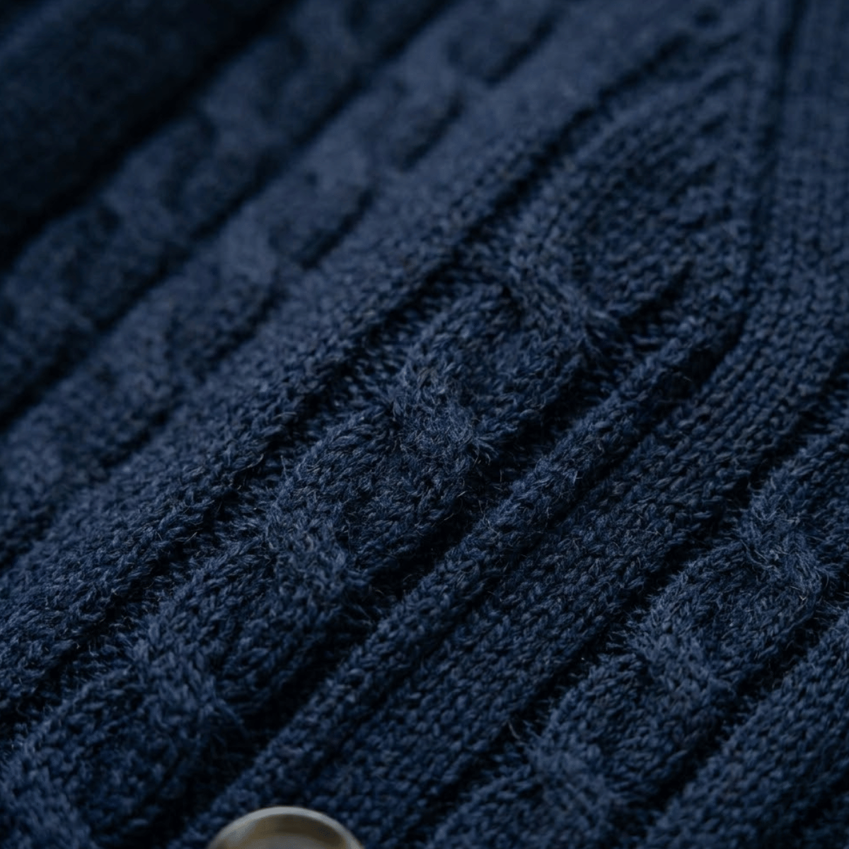 Suéter masculino de Tricot com Botão