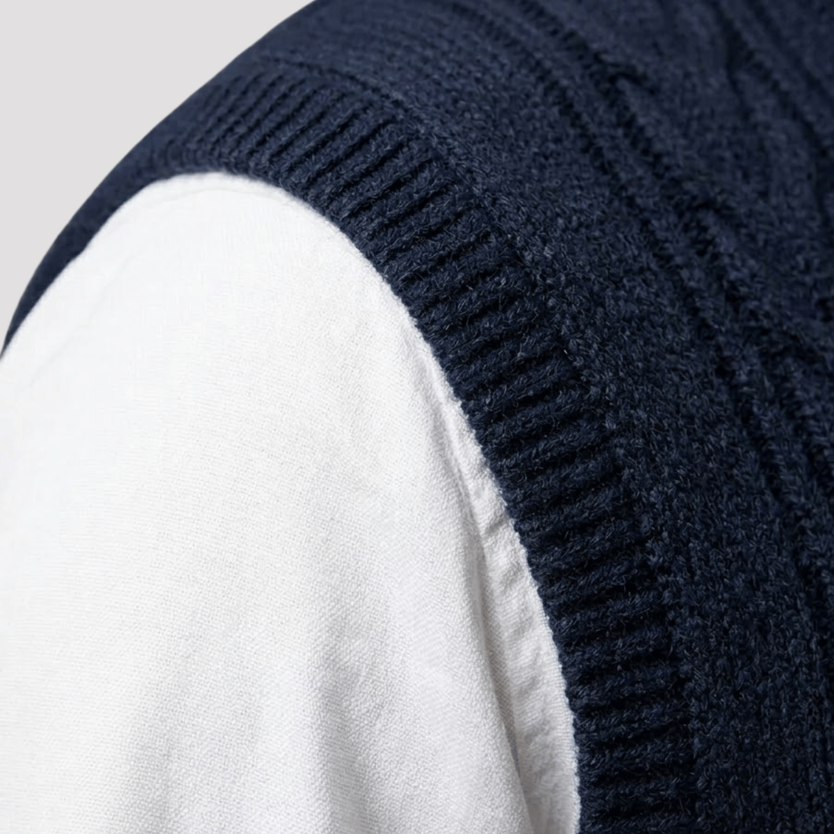Colete Masculino de Tricot em Lã