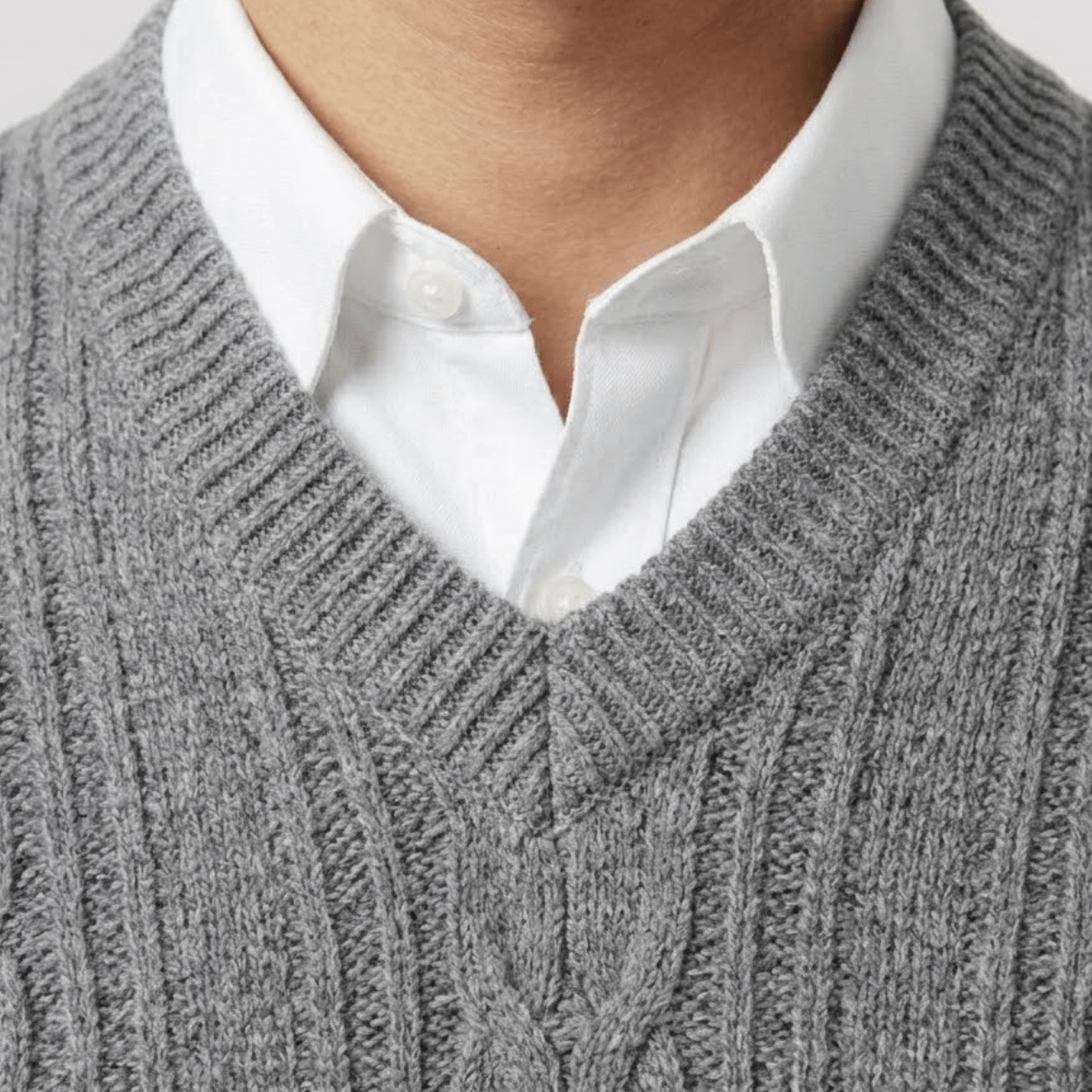 Colete Masculino de Tricot em Lã