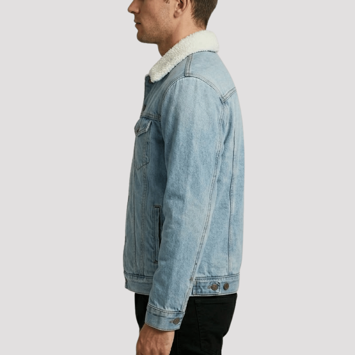 Jaqueta Jeans Masculina Forrada