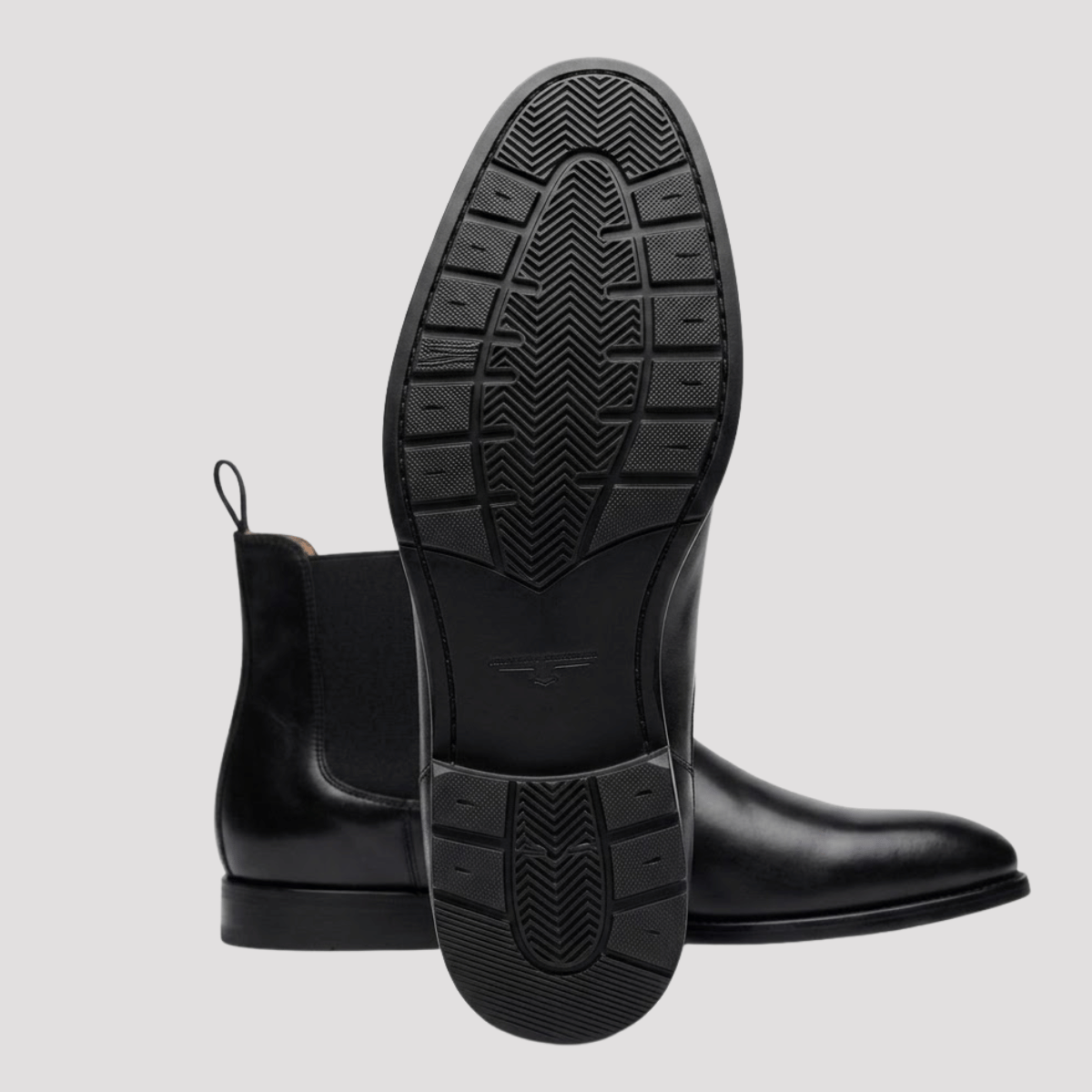 Bota Chelsea Masculina Preta com Salto