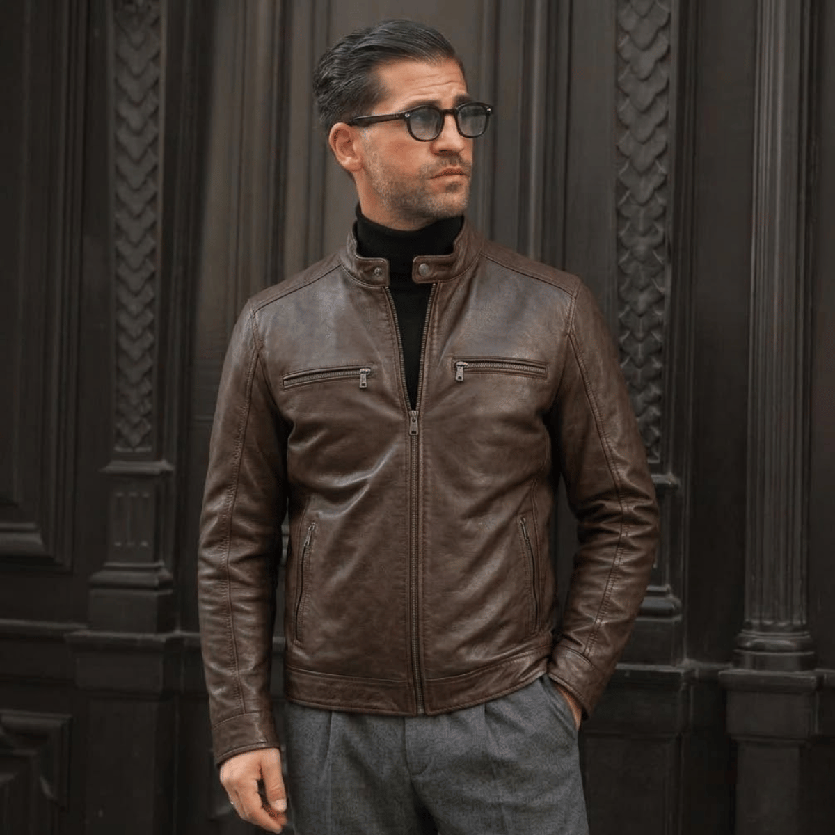 Jaqueta Motoqueiro Masculina Elegante