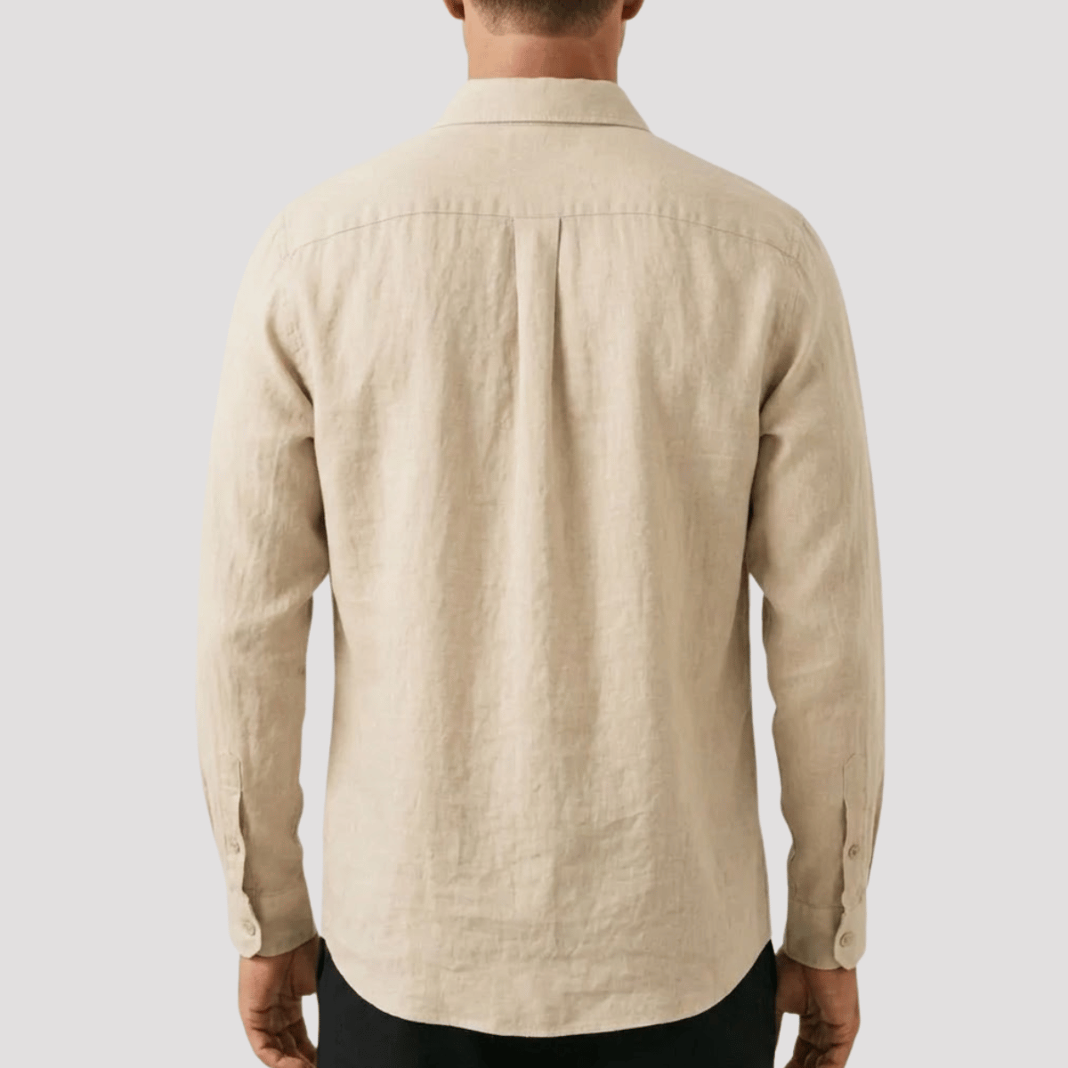 Camisa de Linho Masculina Manga Longa
