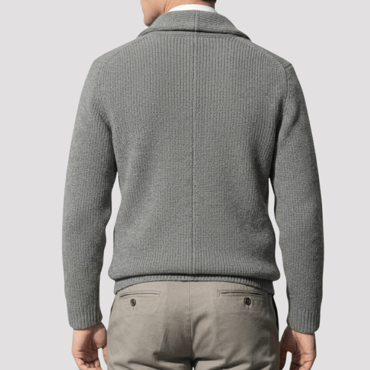 Cardigan Masculino Tricot Flanelado