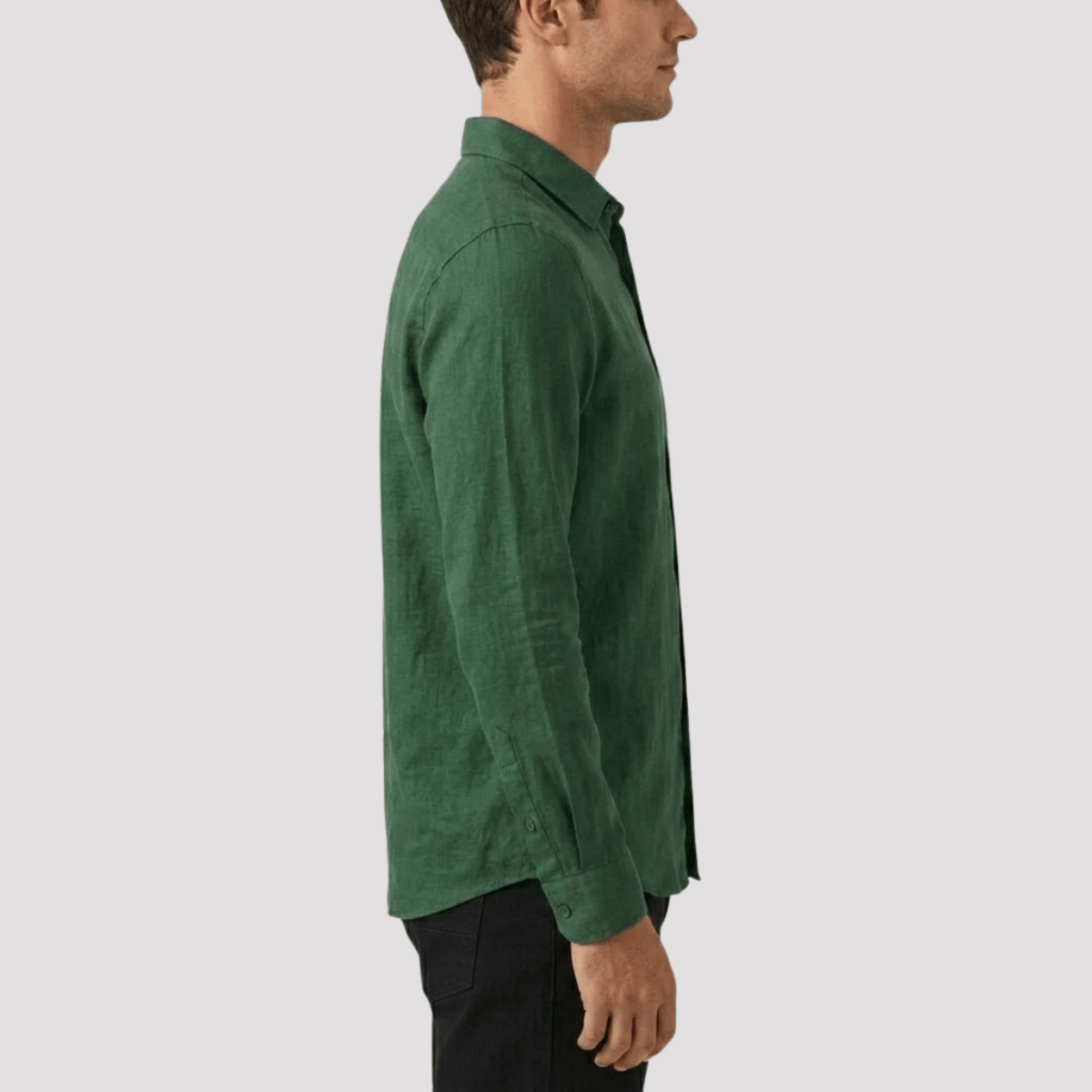 Camisa de Linho Masculina Manga Longa