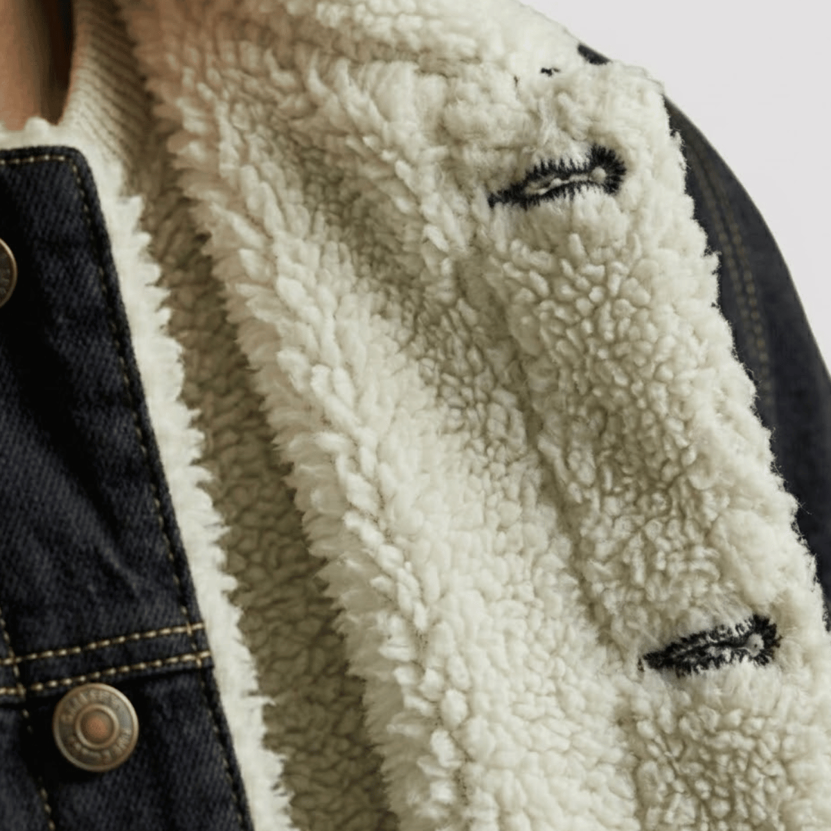 Jaqueta Jeans Masculina Forrada Preta