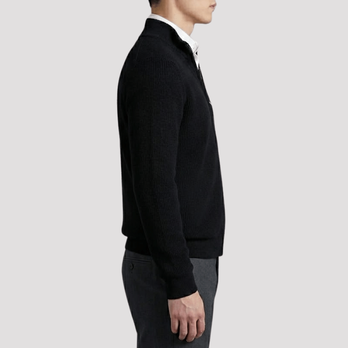 Cardigan Masculino de Tricot com Zíper